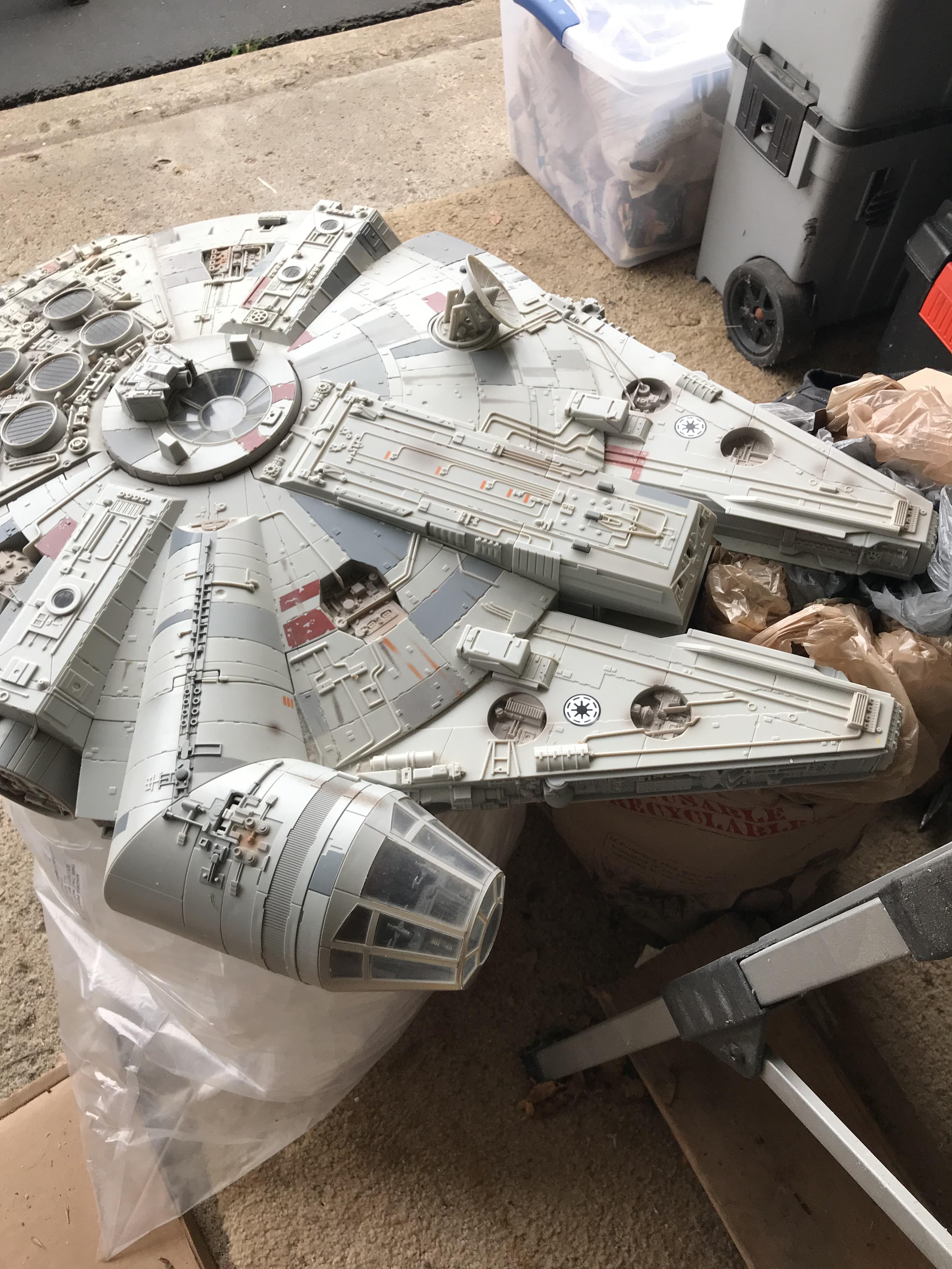 Hi. I recently refound an old Millennium Falcon toy from when I was