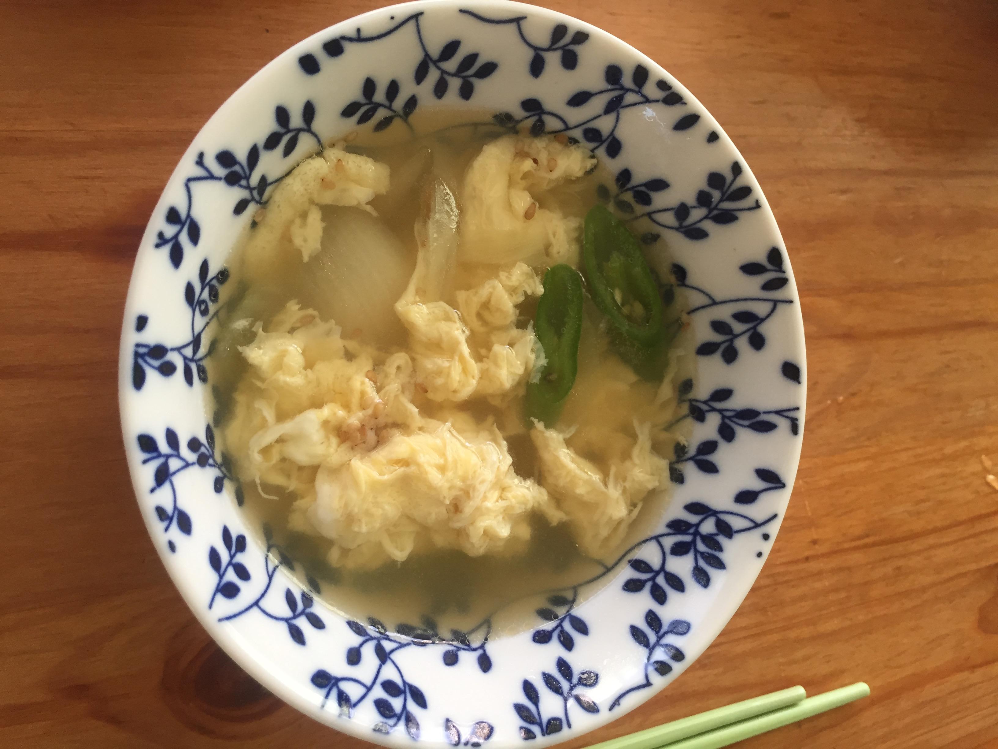 [Homemade] Koreanstyle egg drop soup food