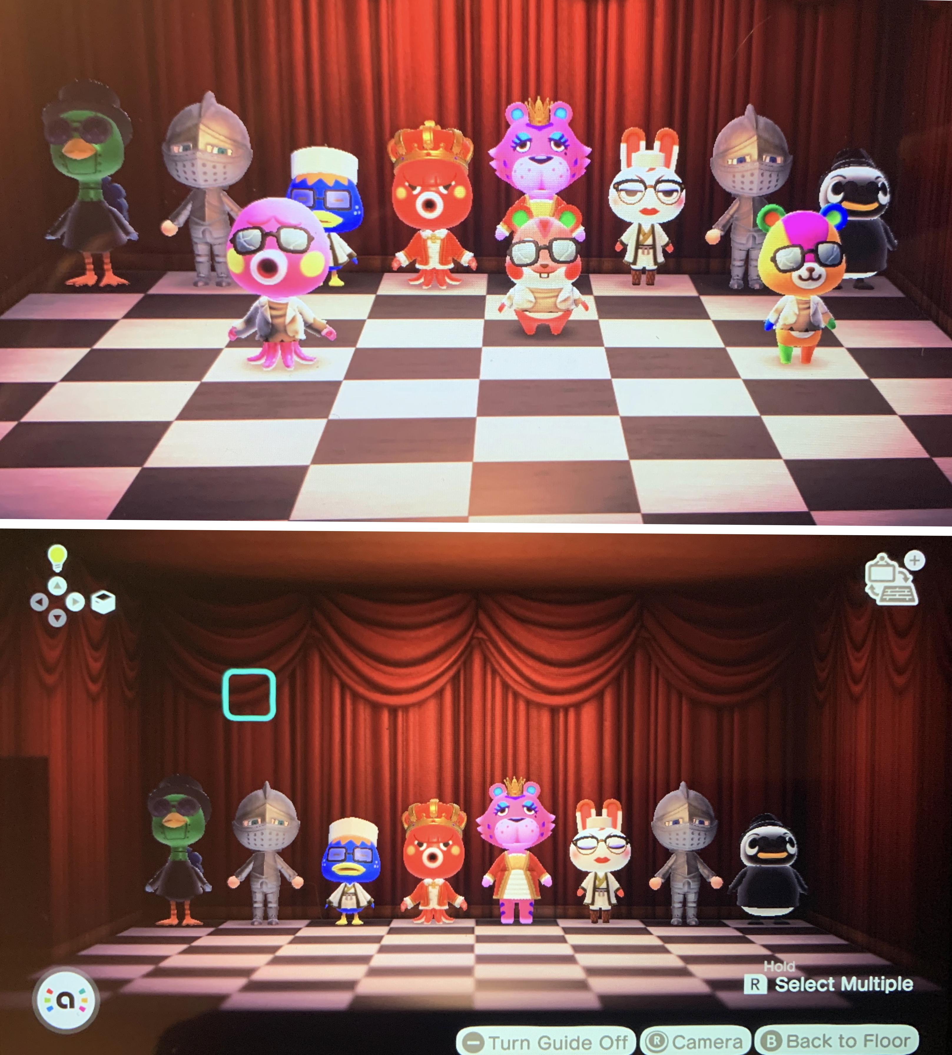 Imagine a game of Wizard’s Chess with Animal Crossing neighbors. r