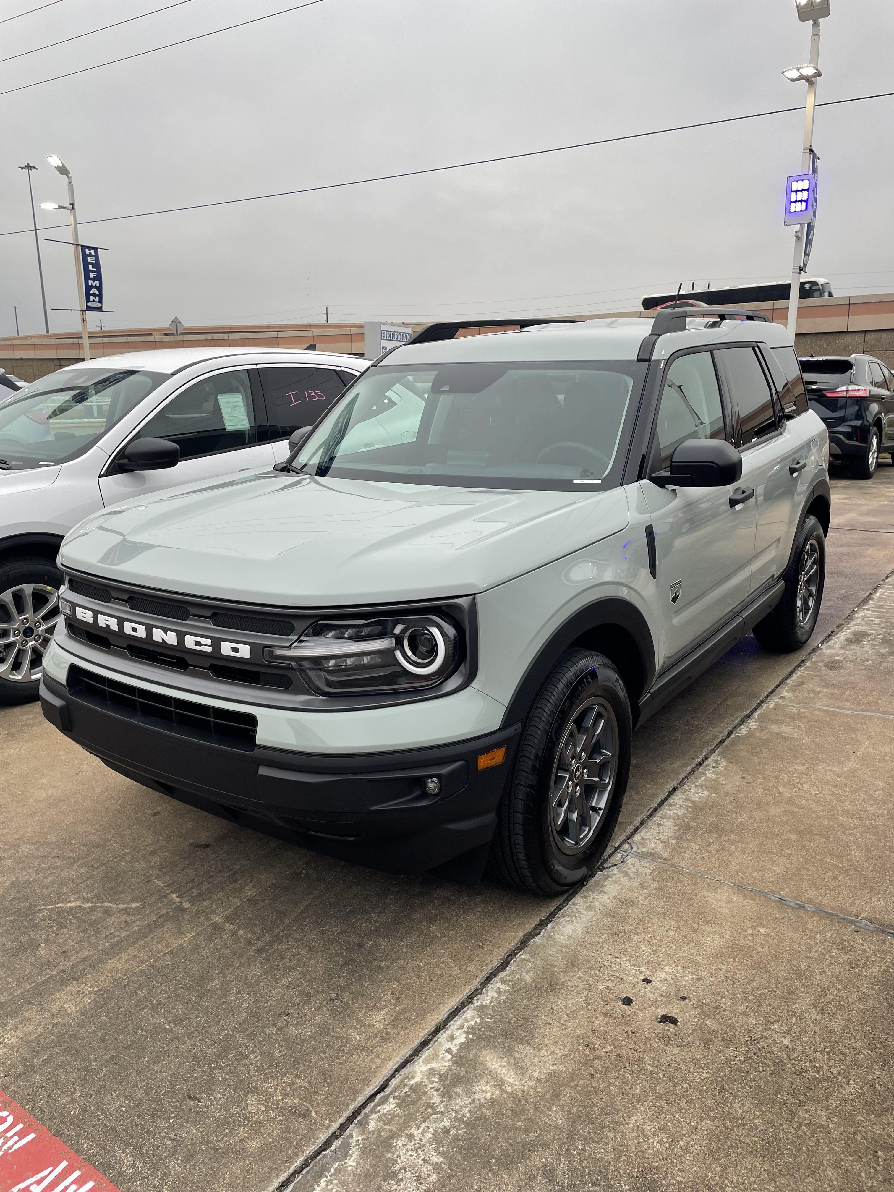 Finally received my Cactus Grey Bronco Sport Big Bend. Multiple friends