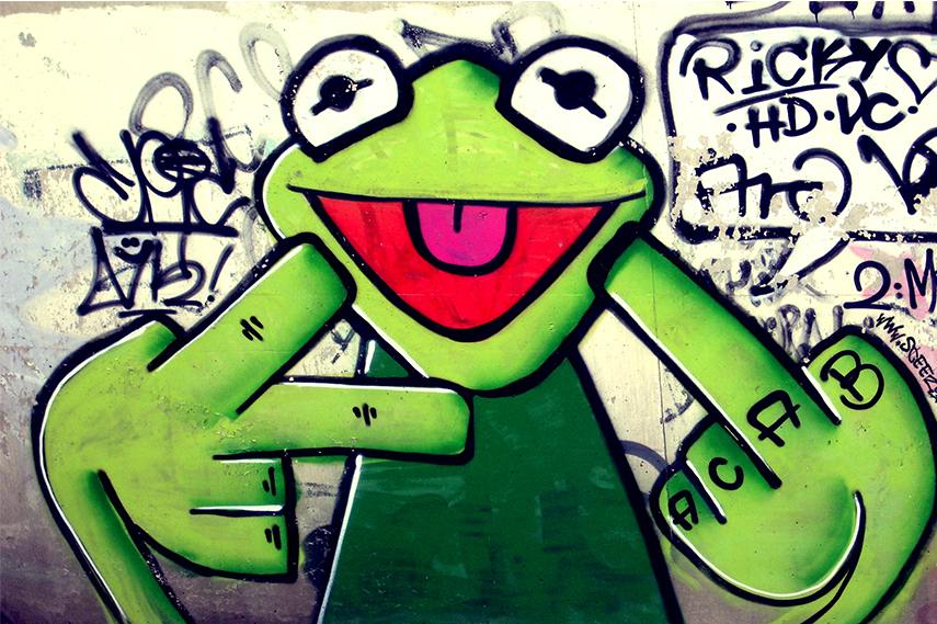 Kermit the Gangster r/streetart