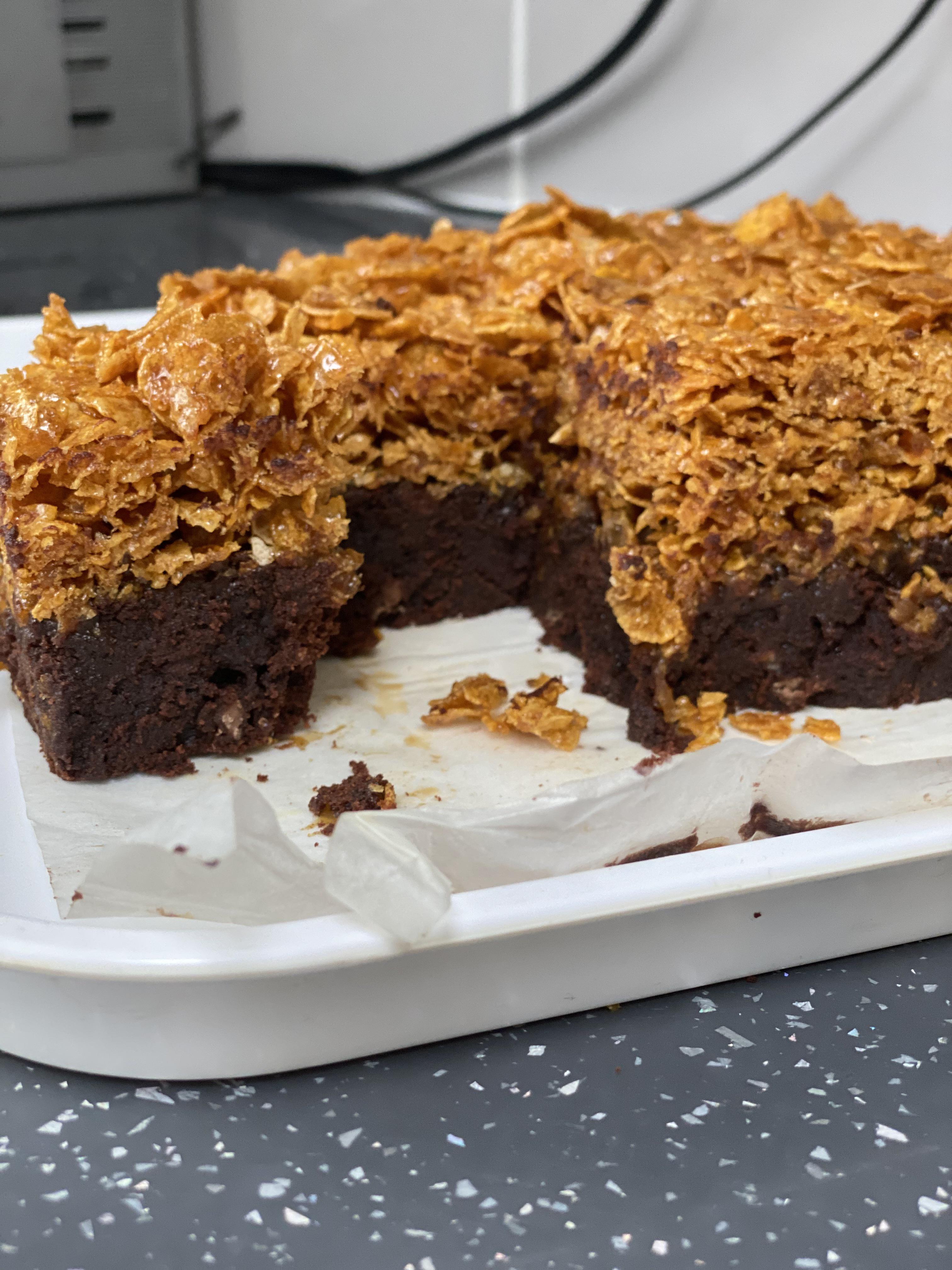 [homemade] cornflake brownies r/food