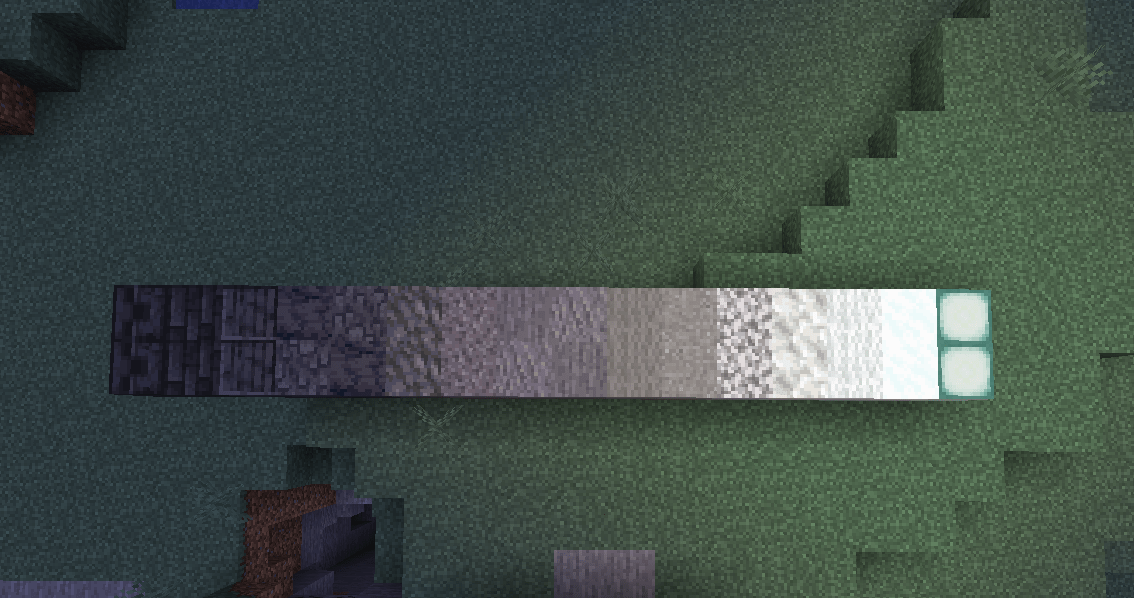 I made this gradient for my tower, taught I'd share. r/Minecraft