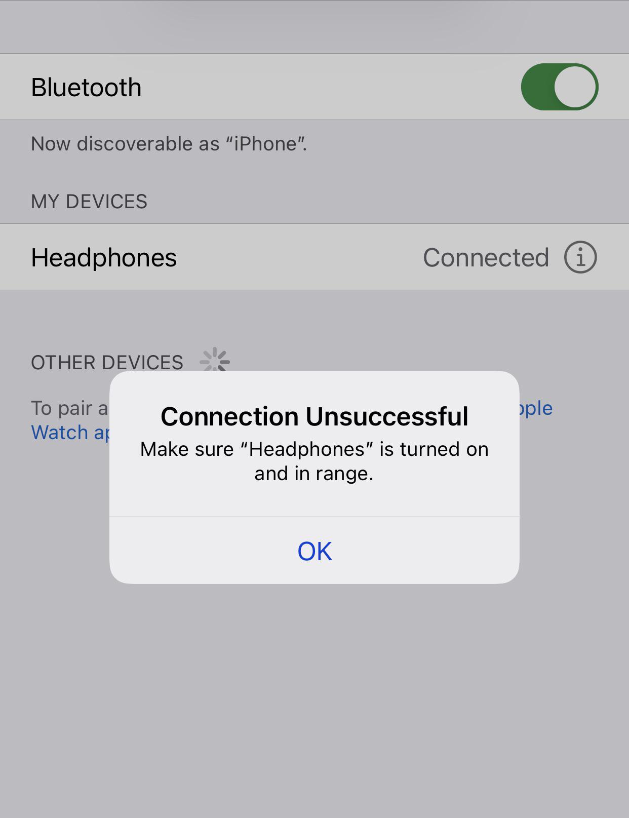 Whenever I connect my IPhone 7+ to a Bluetooth device, I get this pop