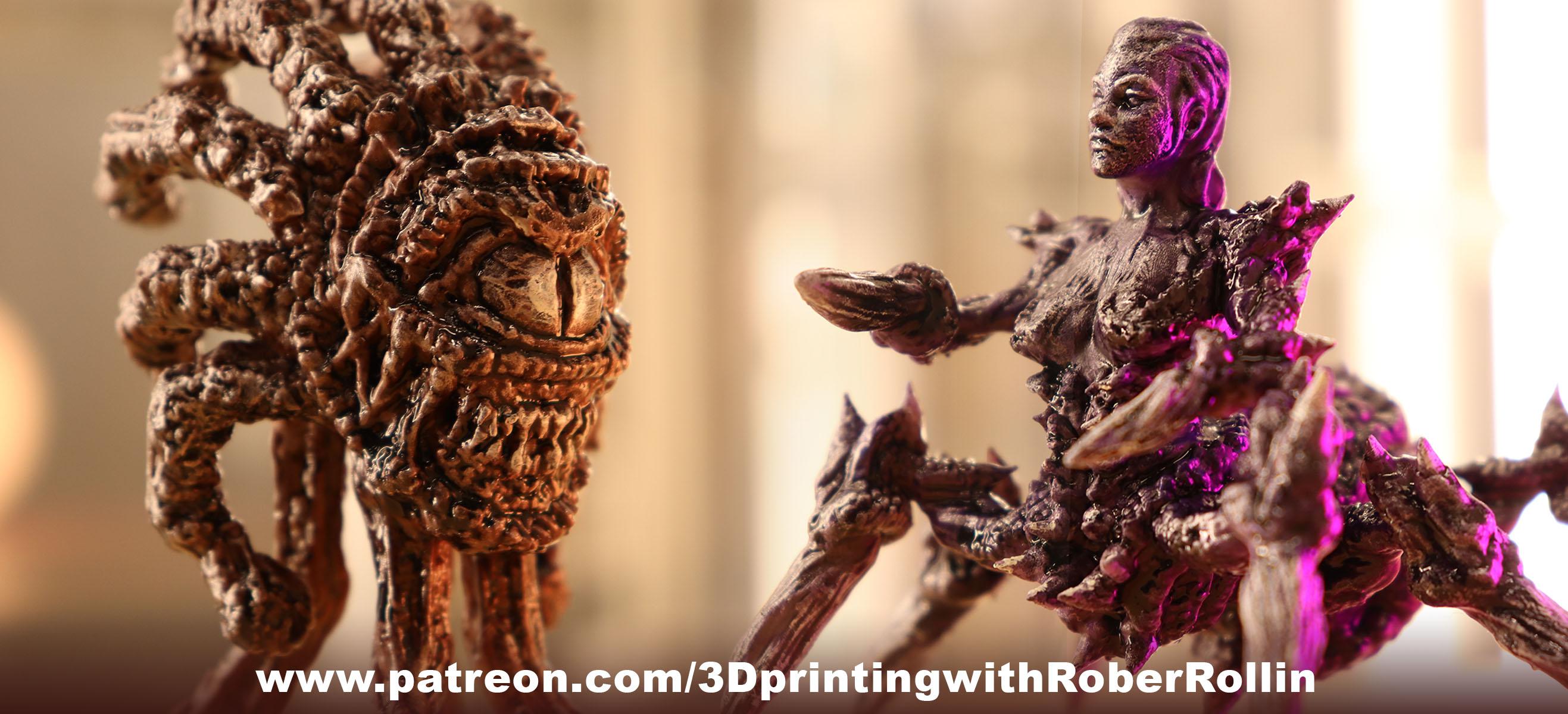 I shared my first Tabletop Miniatures. I tried to make them as detailed