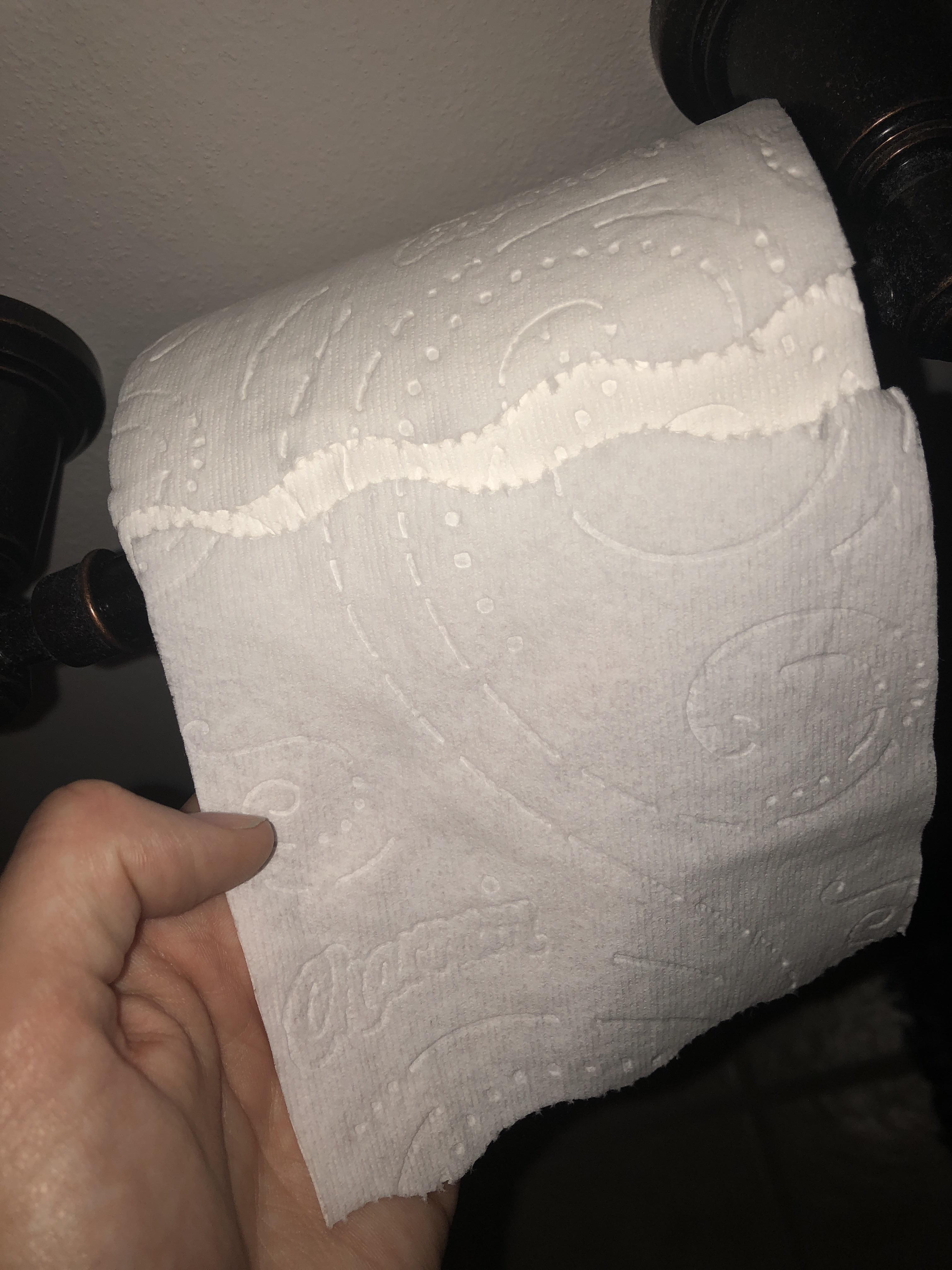 This toilet paper tears in a curved line r/mildlyinteresting