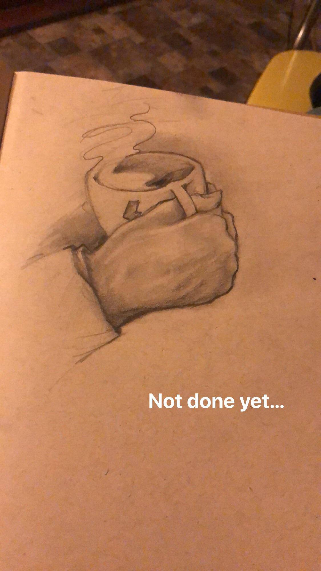 I drew this while on an alcohol bender. r/sketches