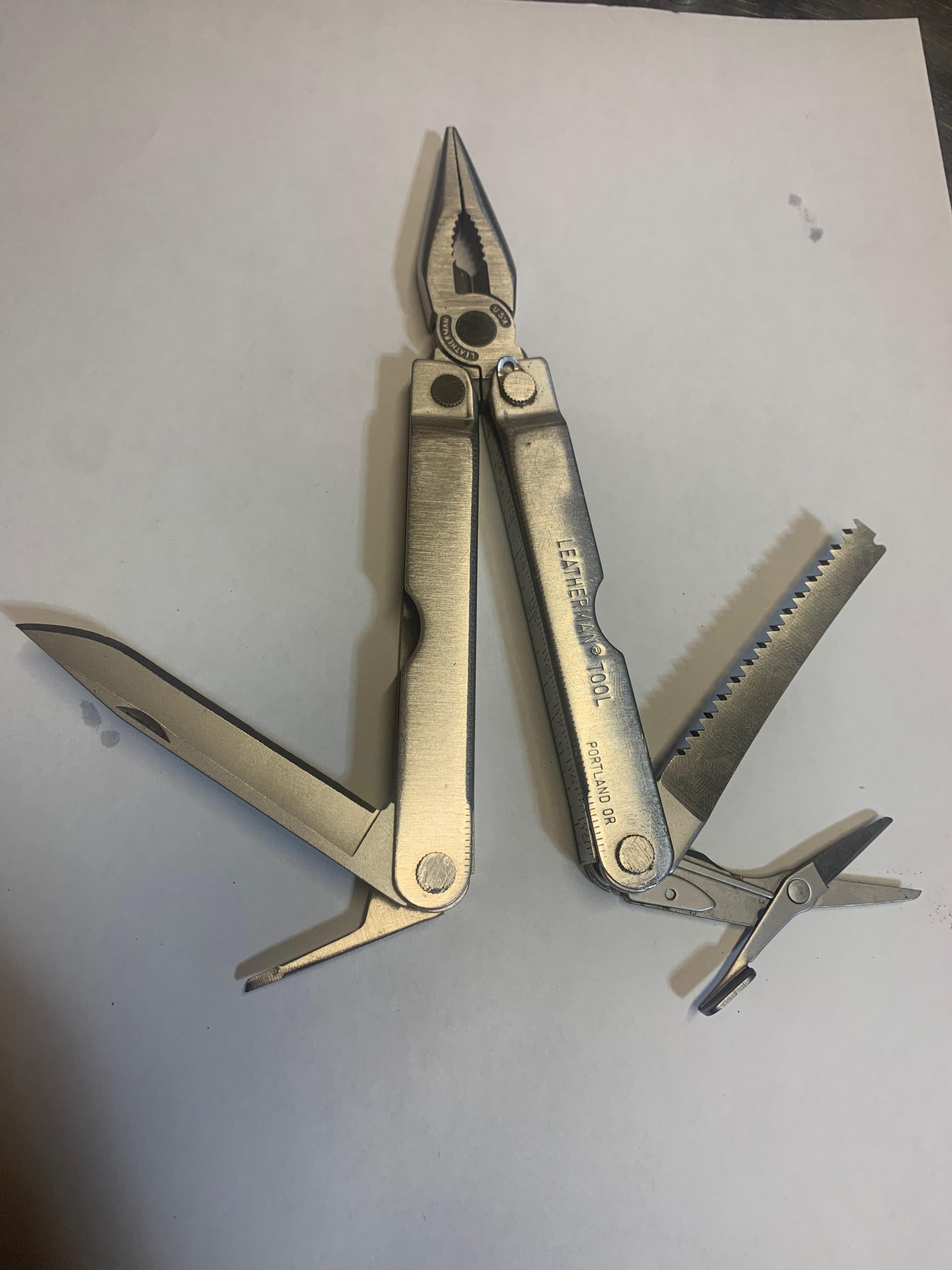 Modified an original for backpacking essentials. 130g Leatherman