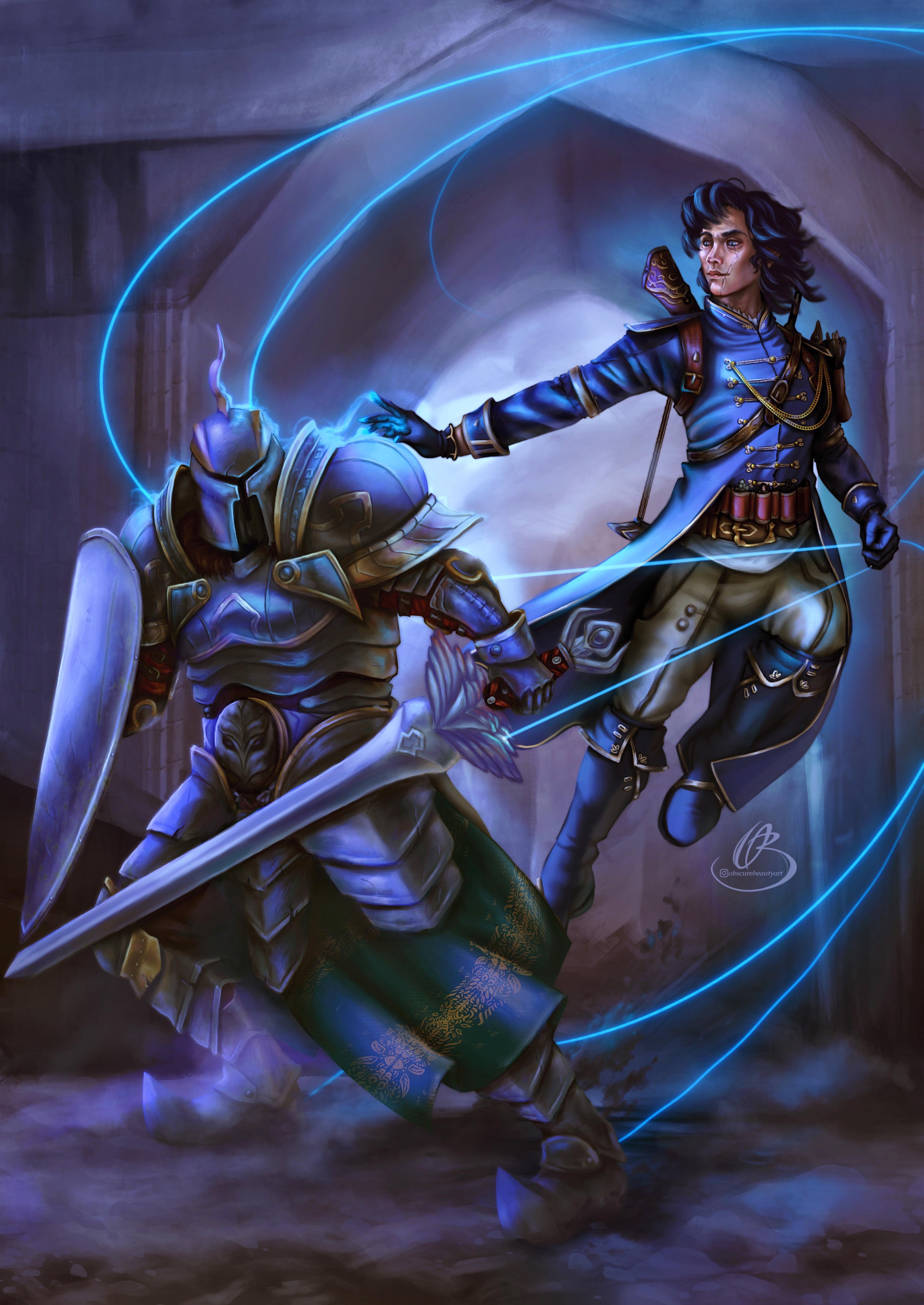 [OC][Art] Echo Knight puppeteer and his puppet r/DnD