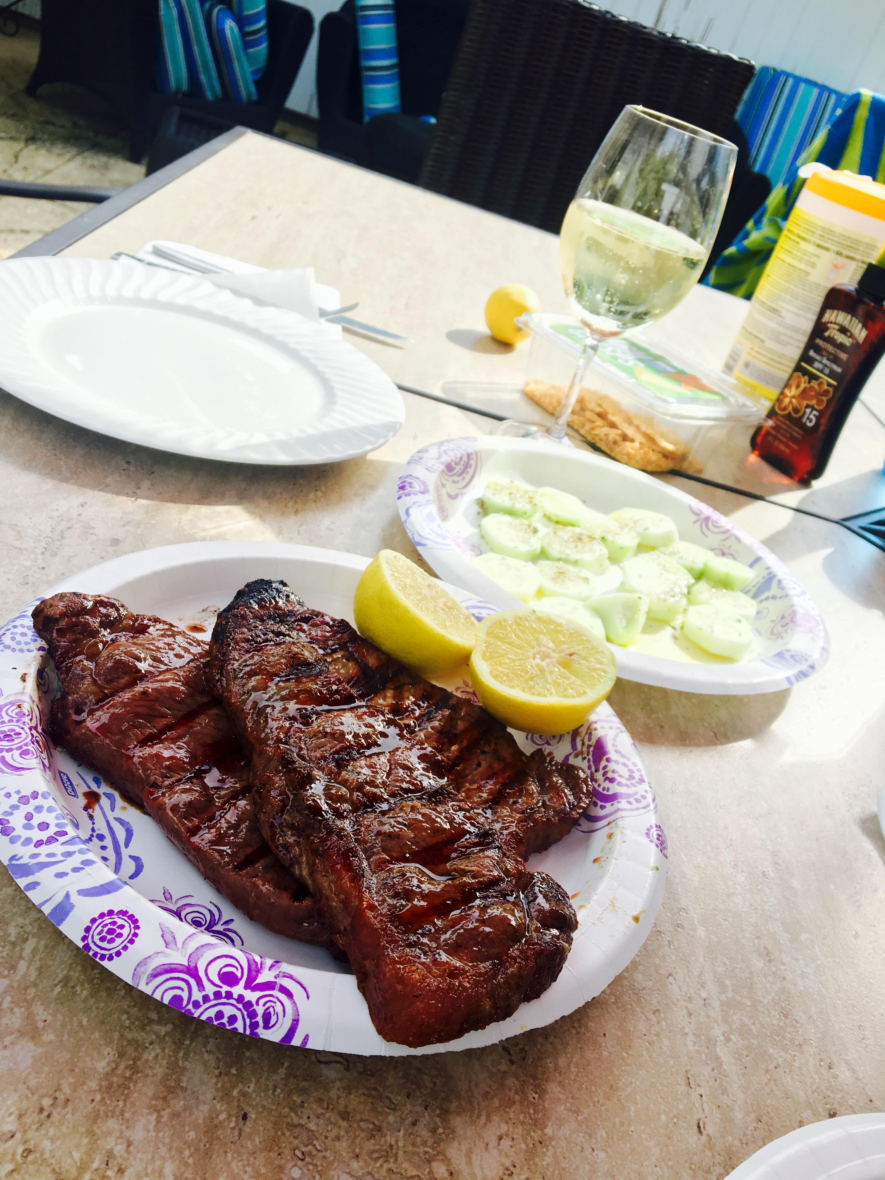 After a long day of working with idiots, i went home and bBQ'ed myself