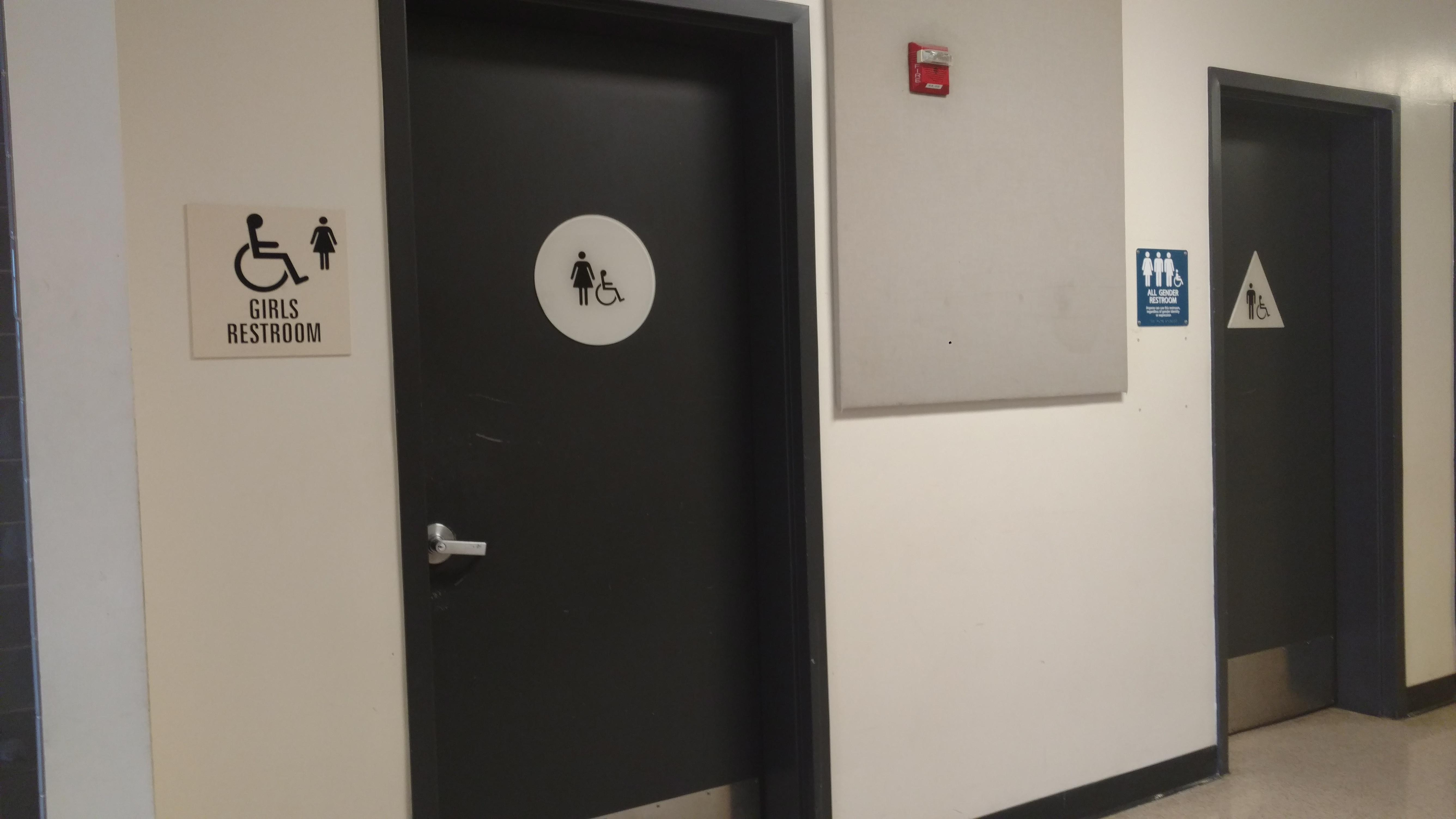 At my highschool, boys restrooms were converted into all gender, girls restrooms were not. r