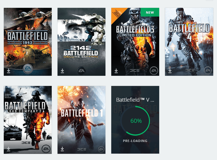 All battlefield games masaso
