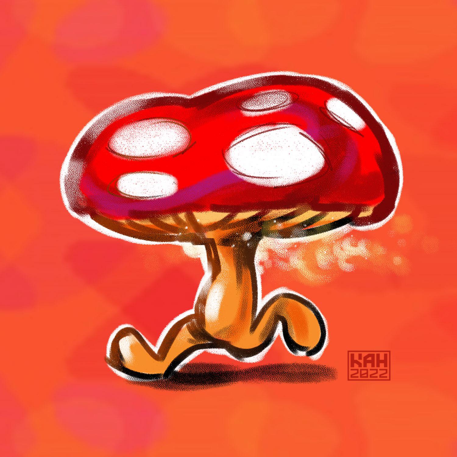 16 \\ Ramblin’ Evil Mushroom \\ Fan Art r/earthbound