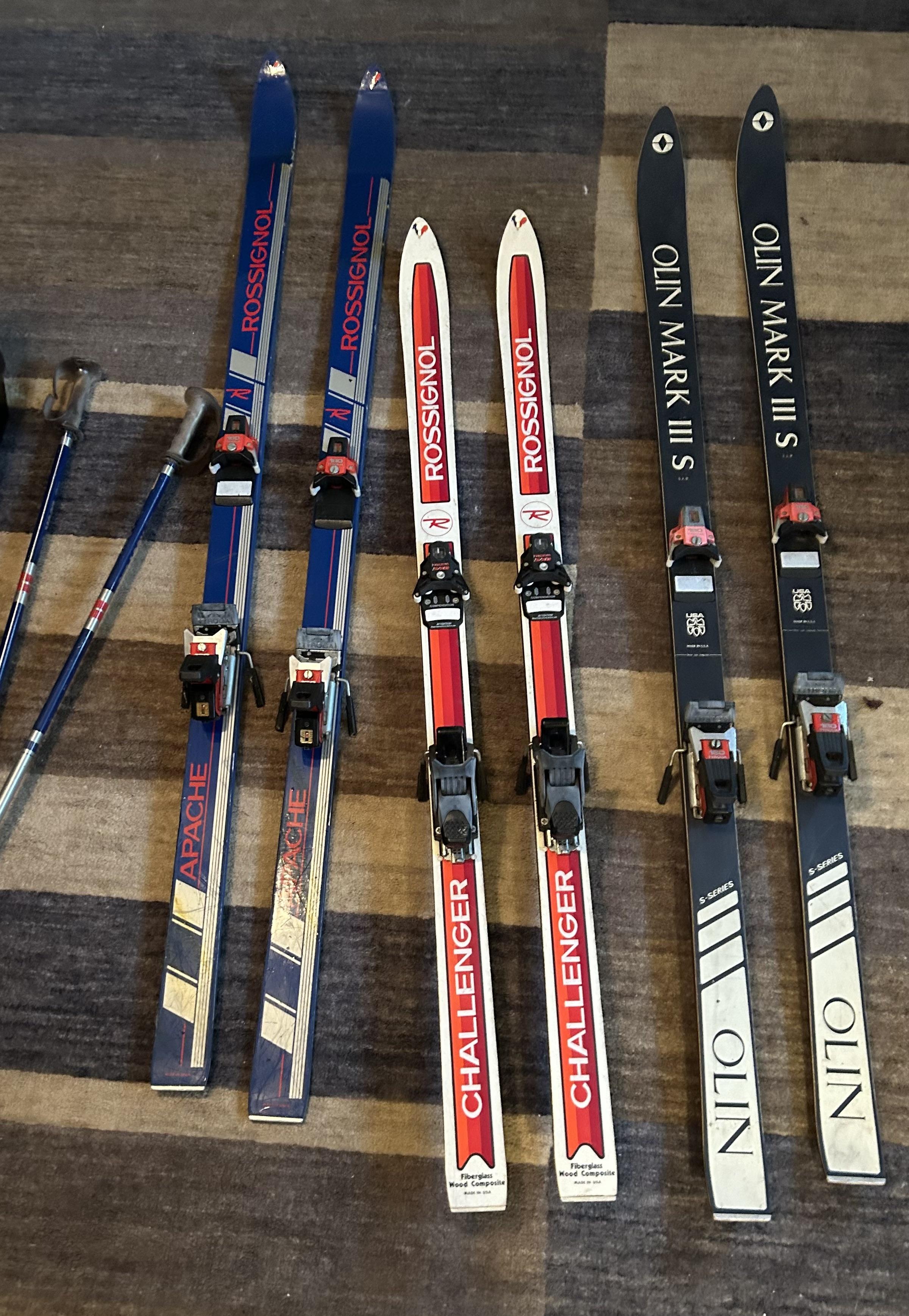 Can someone help me identify these skis or figure out how old they