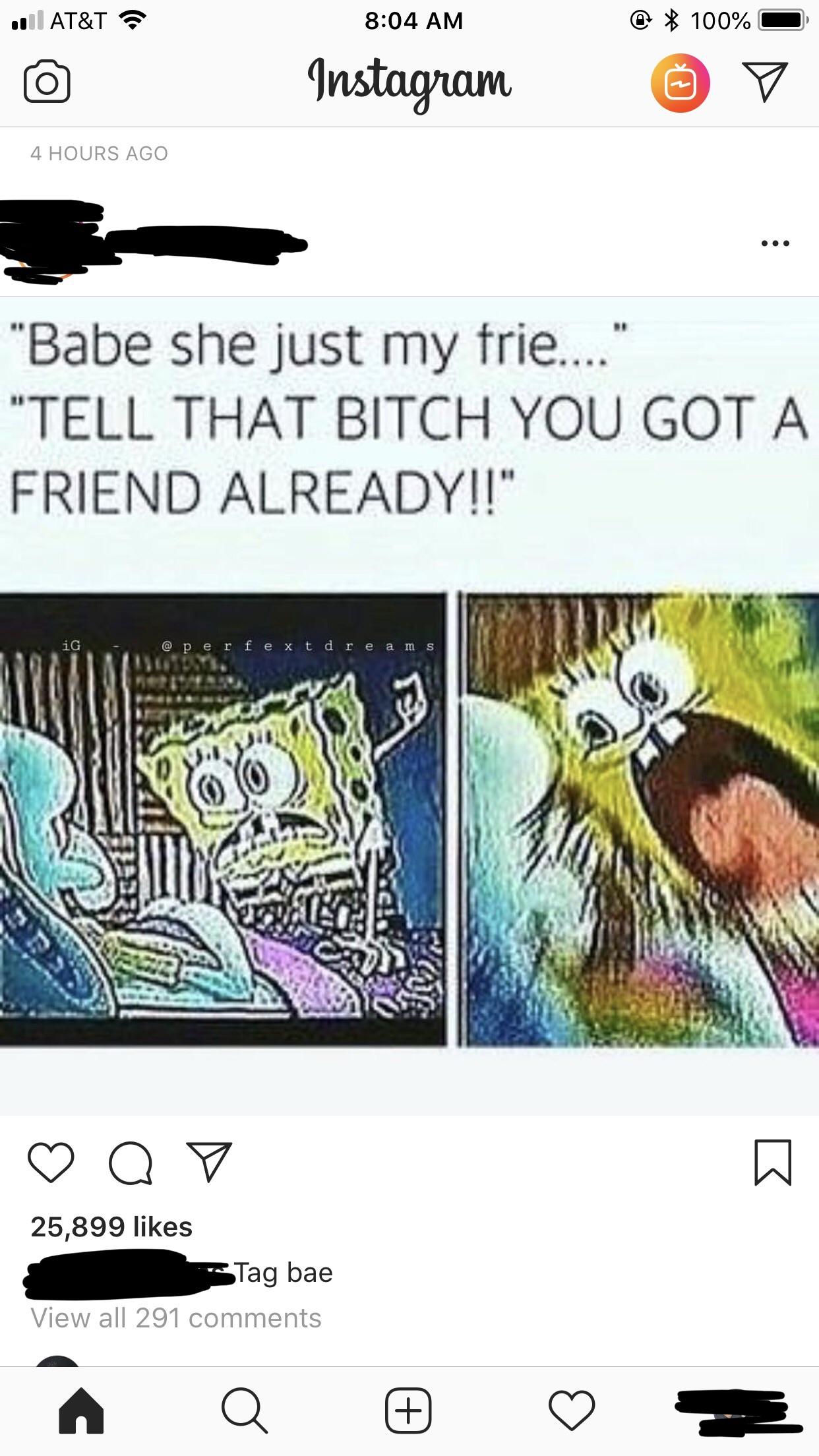 Ah, nothing like deepfried crazy gf memes to start my morning off