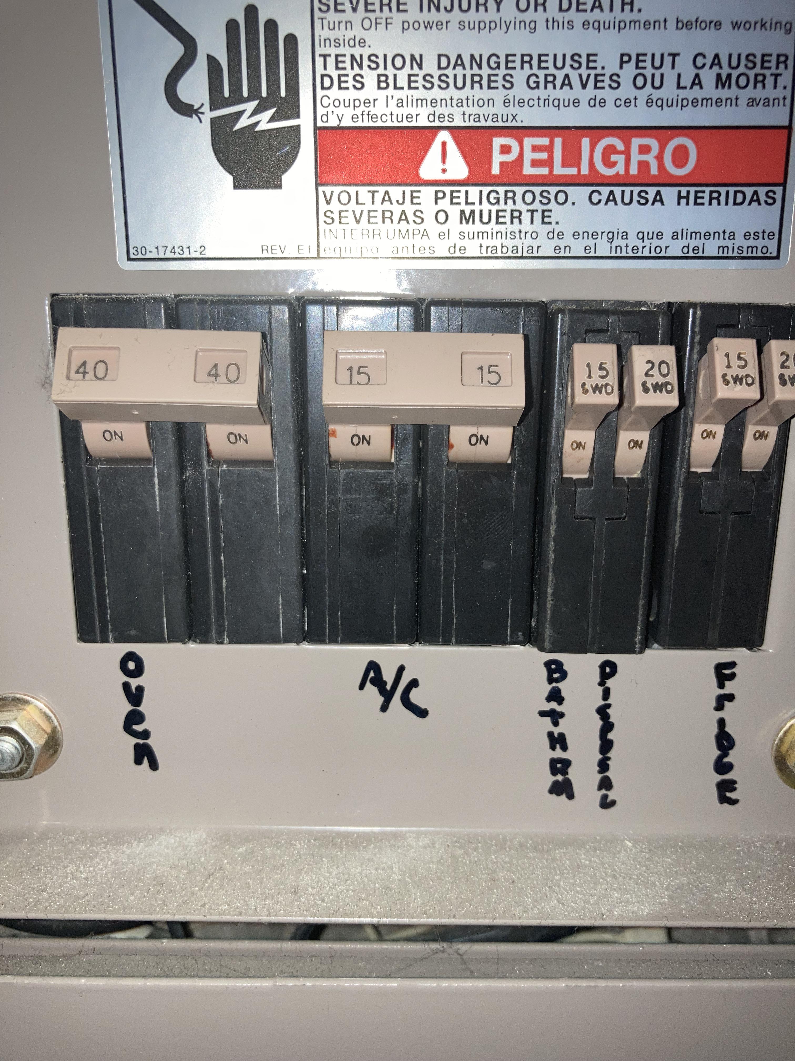 Found out my AC is on its own breaker switch. That bypasses the 220 6