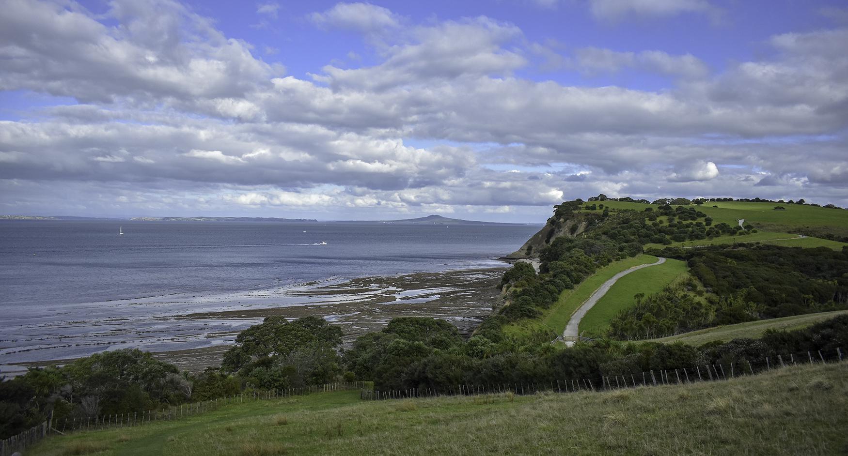 Shakespear (no relation to William Shakespeare) Bay (AKL) looking out