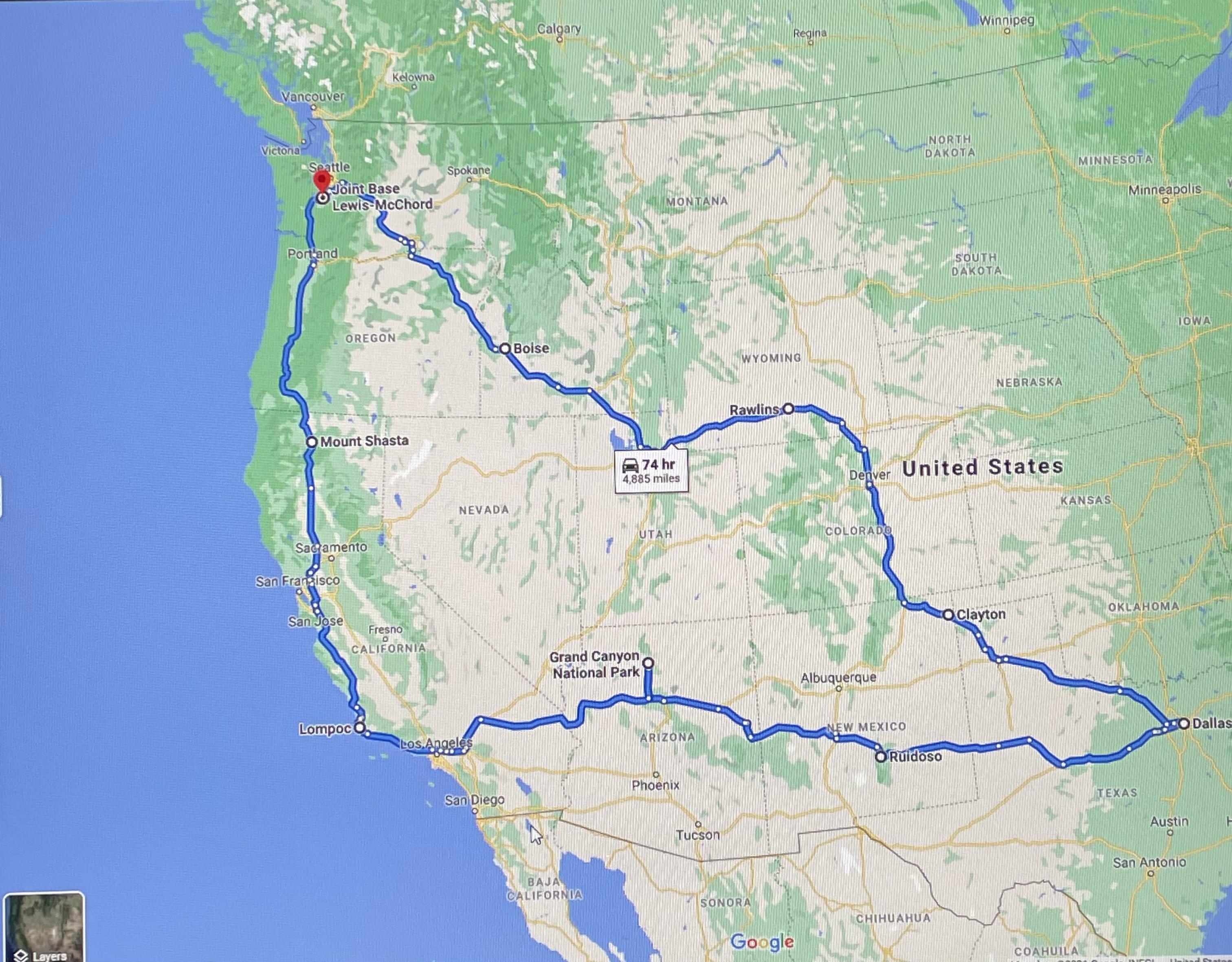 25 day road trip with my family starting the 21st! First long haul road