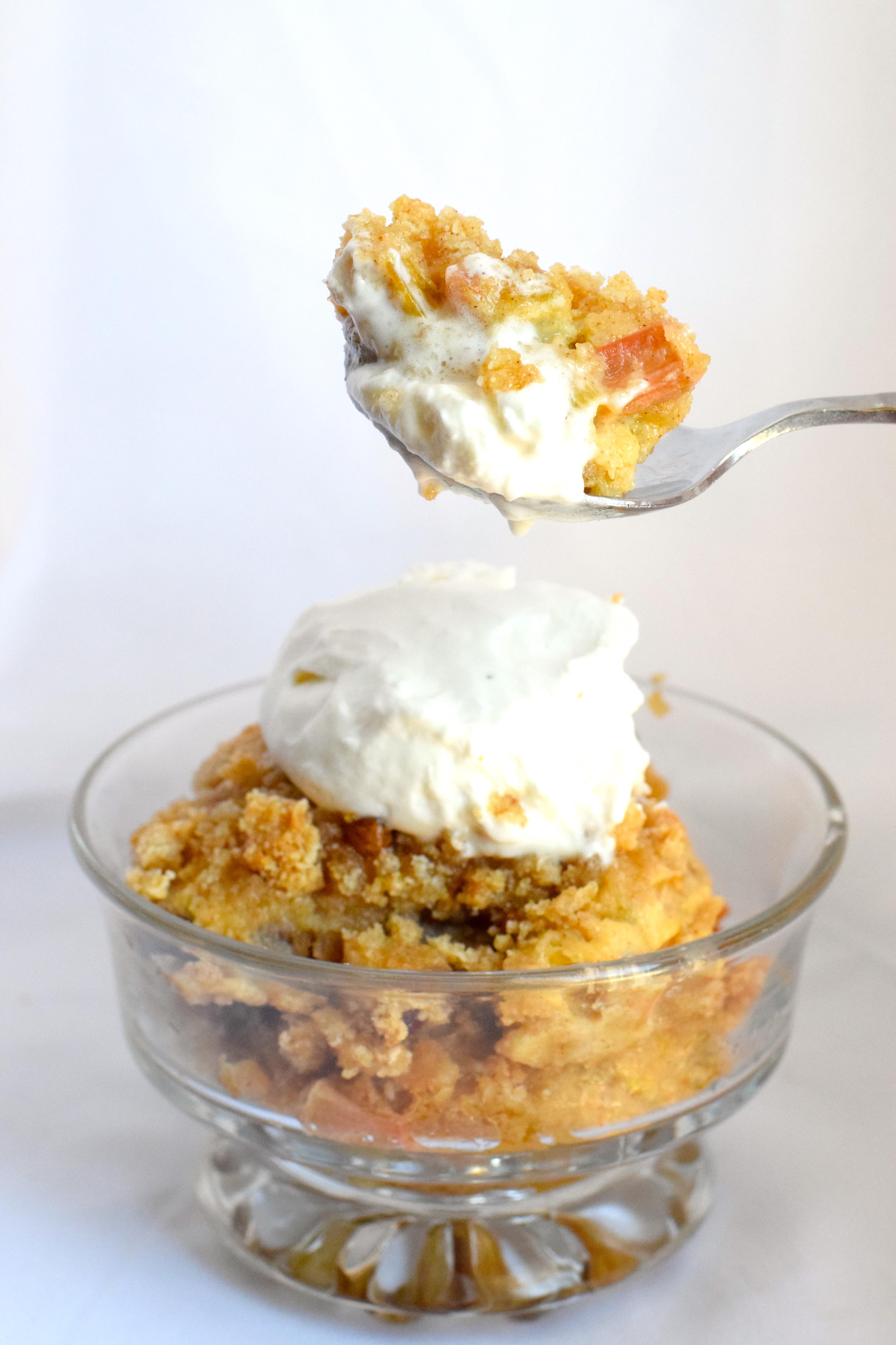 My Mom's Famous Rhubarb Crisp Recipe..Made Keto ketorecipes