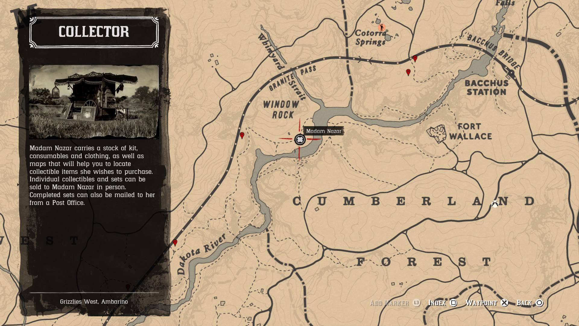 Madam Nazar's Monday, September 30th location Window Rock (North of