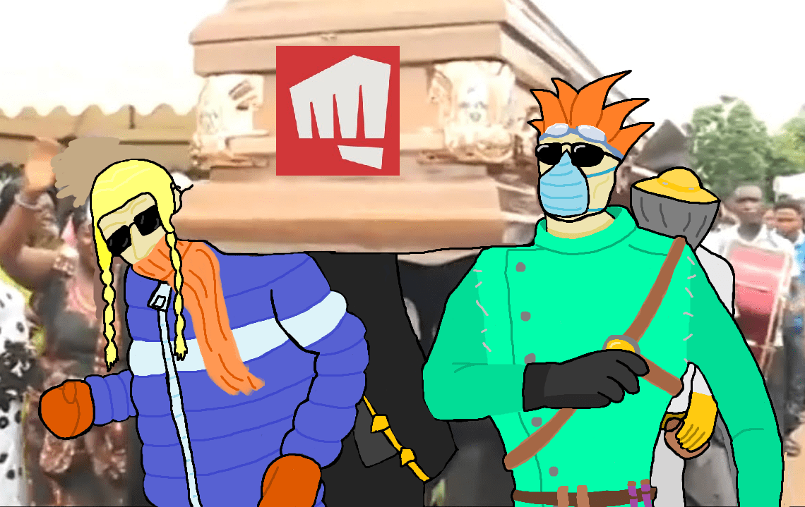 the year is 2023 and riot has filed for bankruptcy after the akali skin