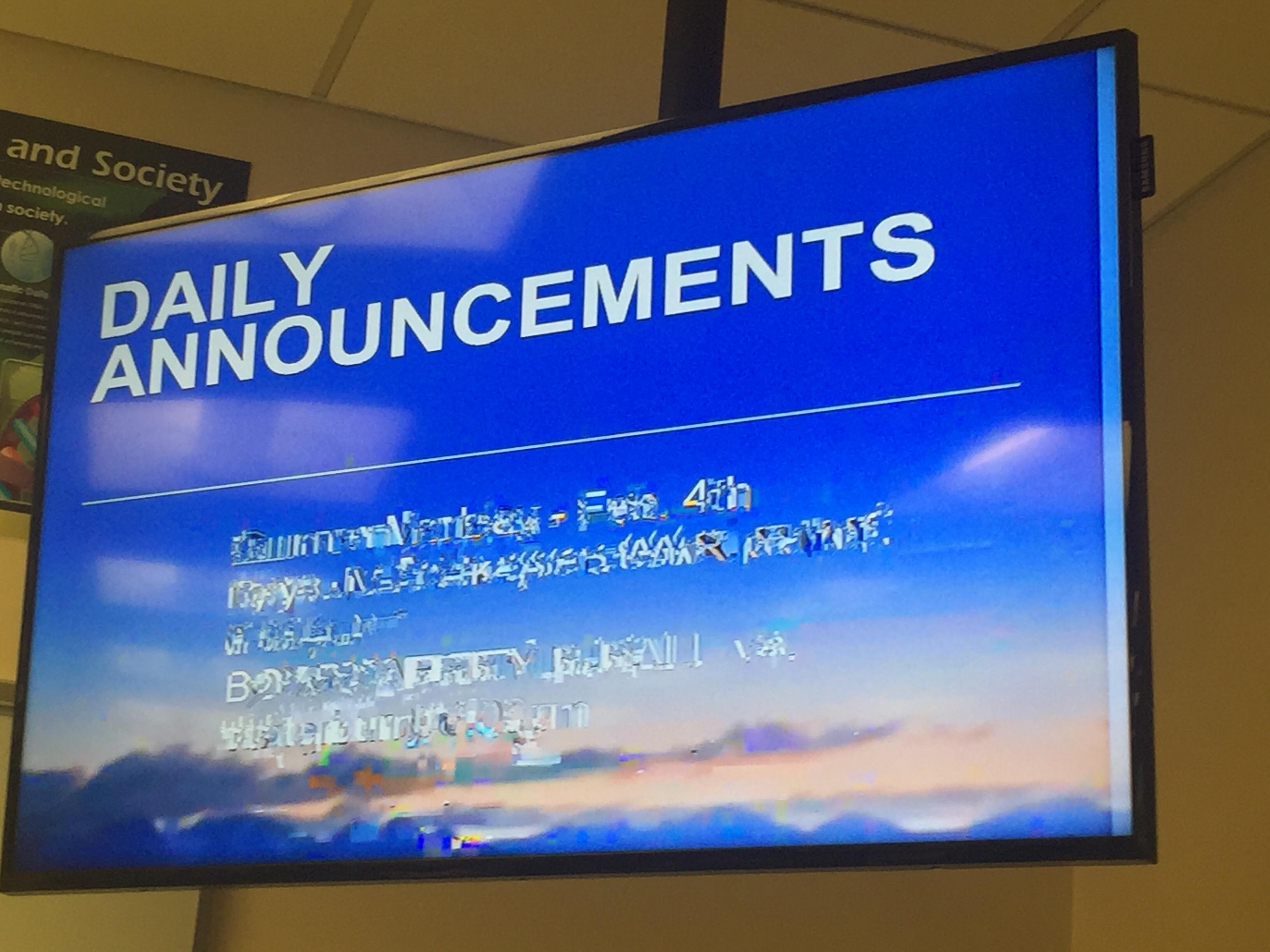 My school had some interesting announcements today... r/softwaregore