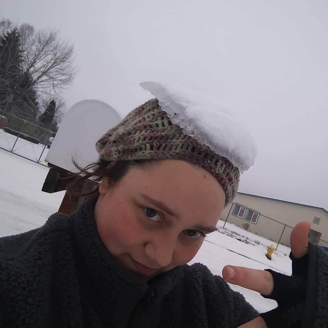 Todays look is snow hat! r/NonBinary