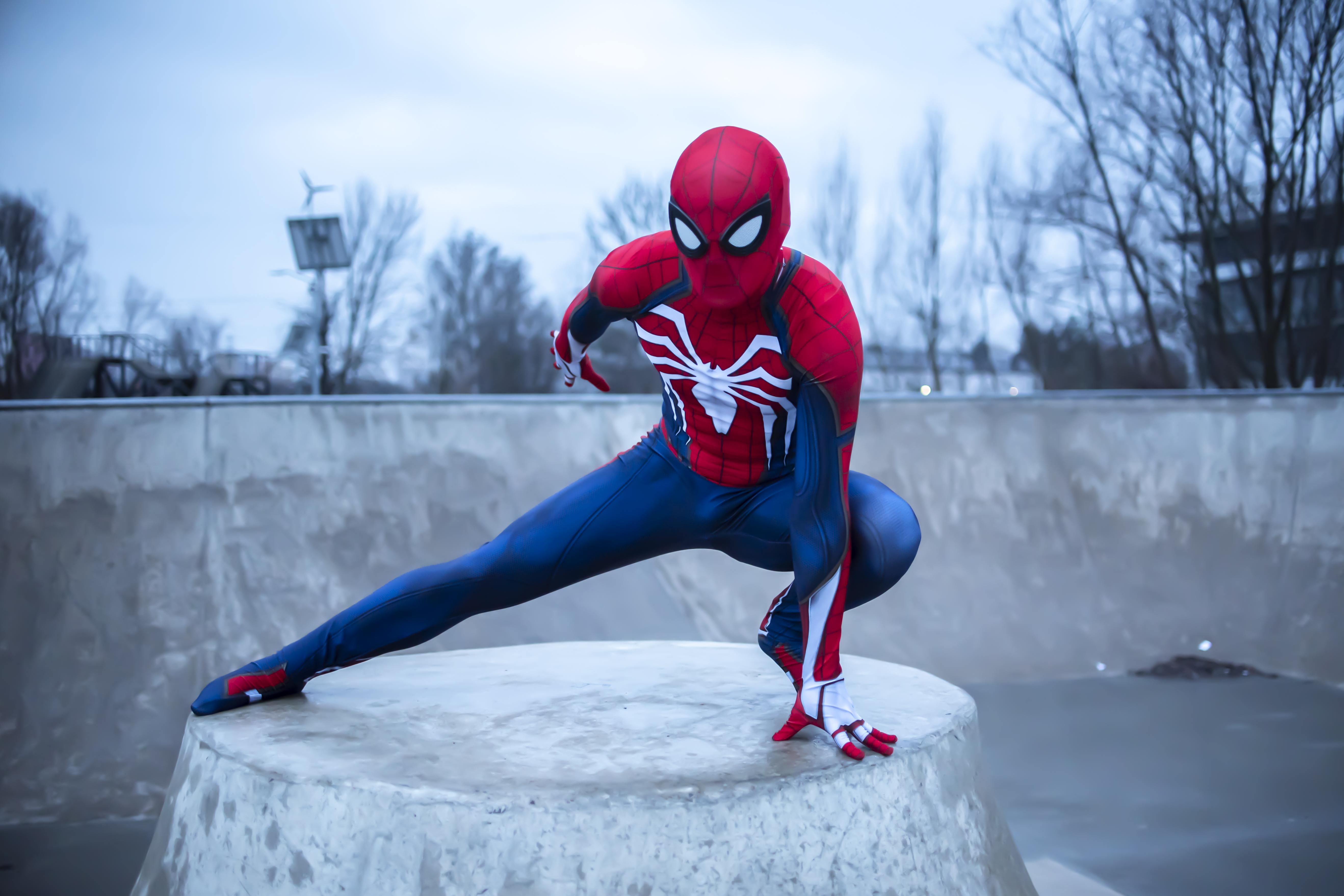 [Self] My Advanced Suit from Marvel's SpiderMan! r/cosplay