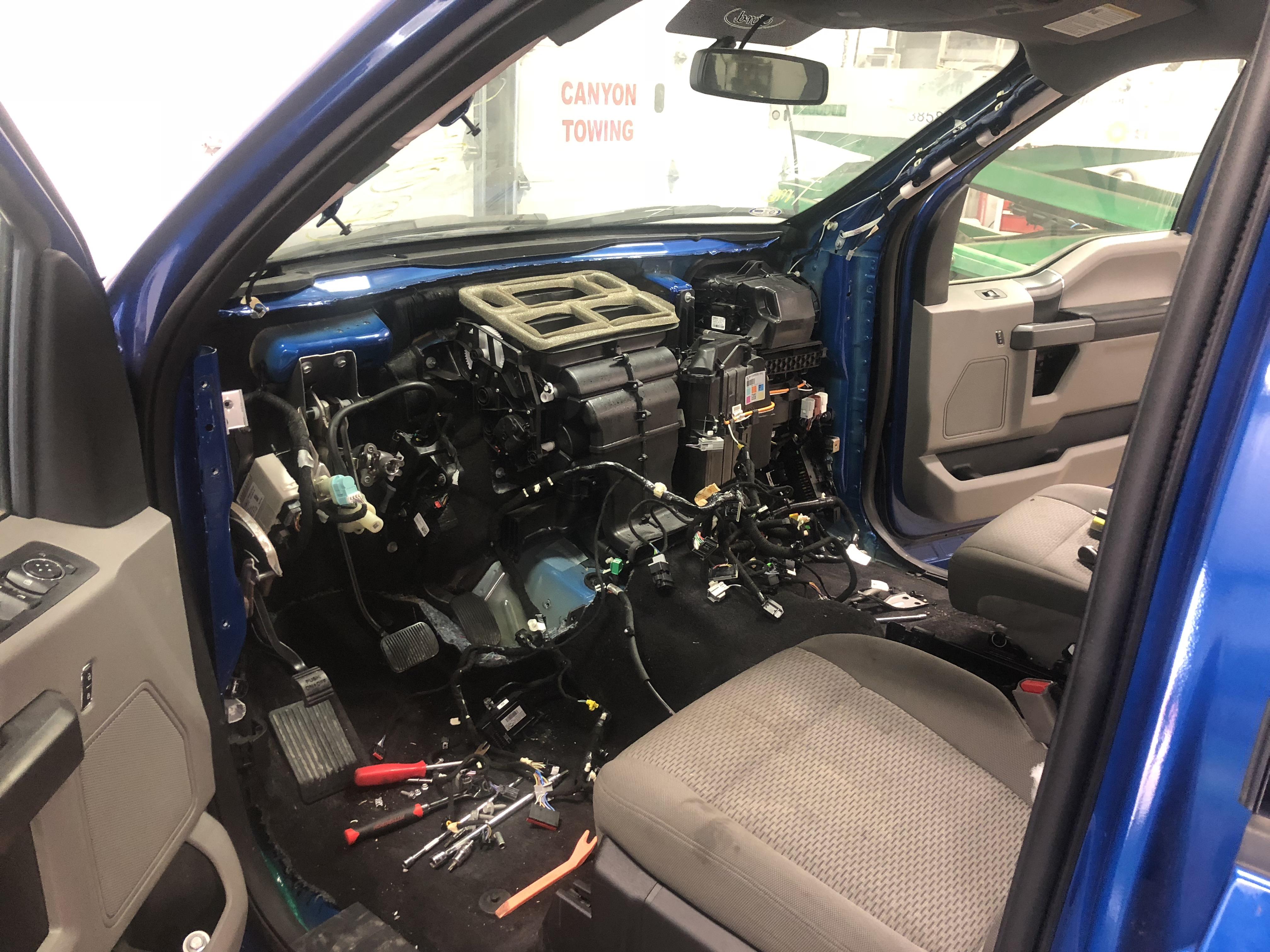 Passenger airbag deployed? Time for a new dash.....(2017 F150) r