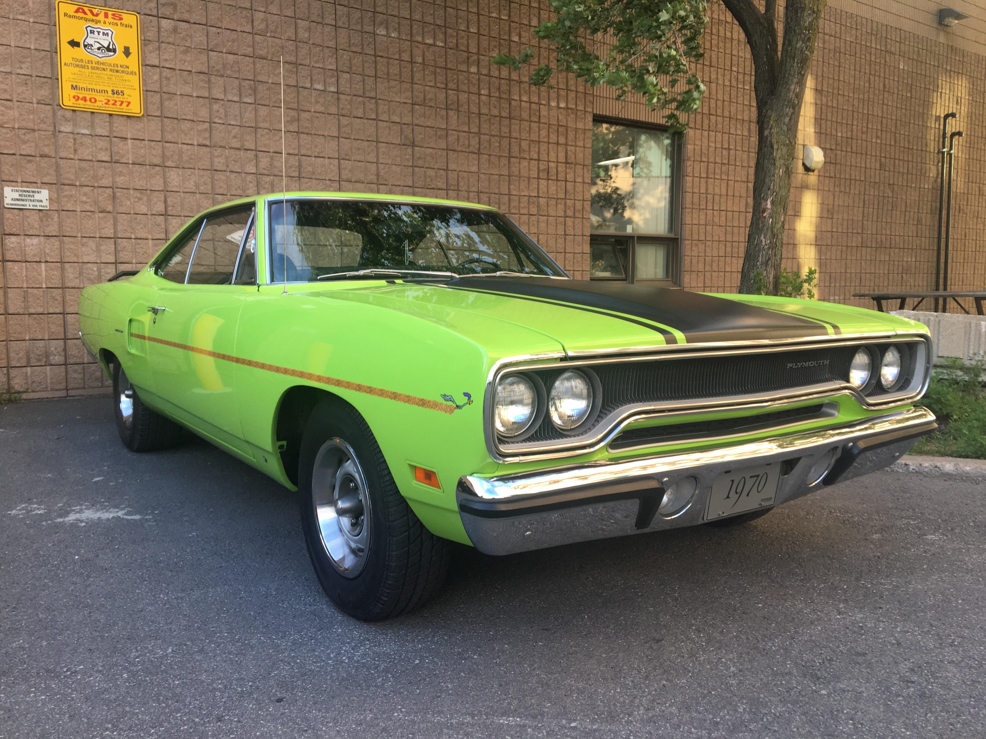 1970 Plymouth RoadRunner Color Chart