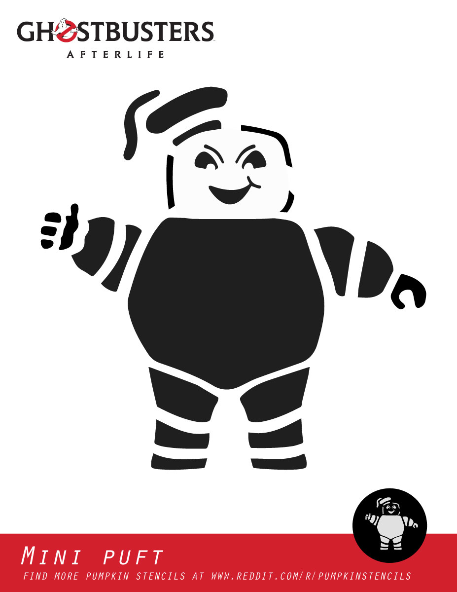 Ghostbusters Mini Puft Stay Puft Marshmellow Man (Free Pumpkin