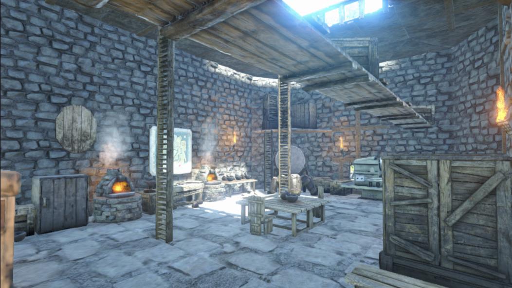 Did a little interior design. Really proud of it (vanilla) r/ARK