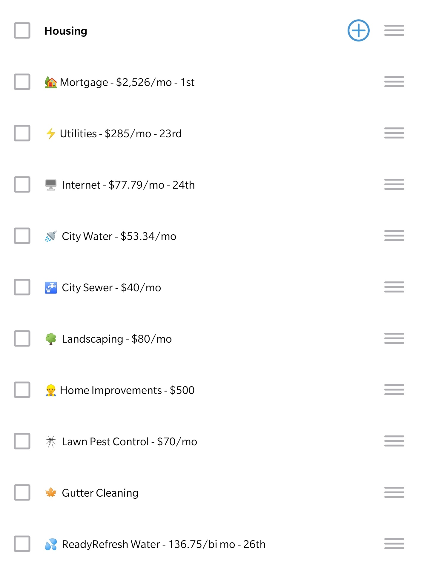 Homeowner + YNABer optimizing my budget categories for best reporting