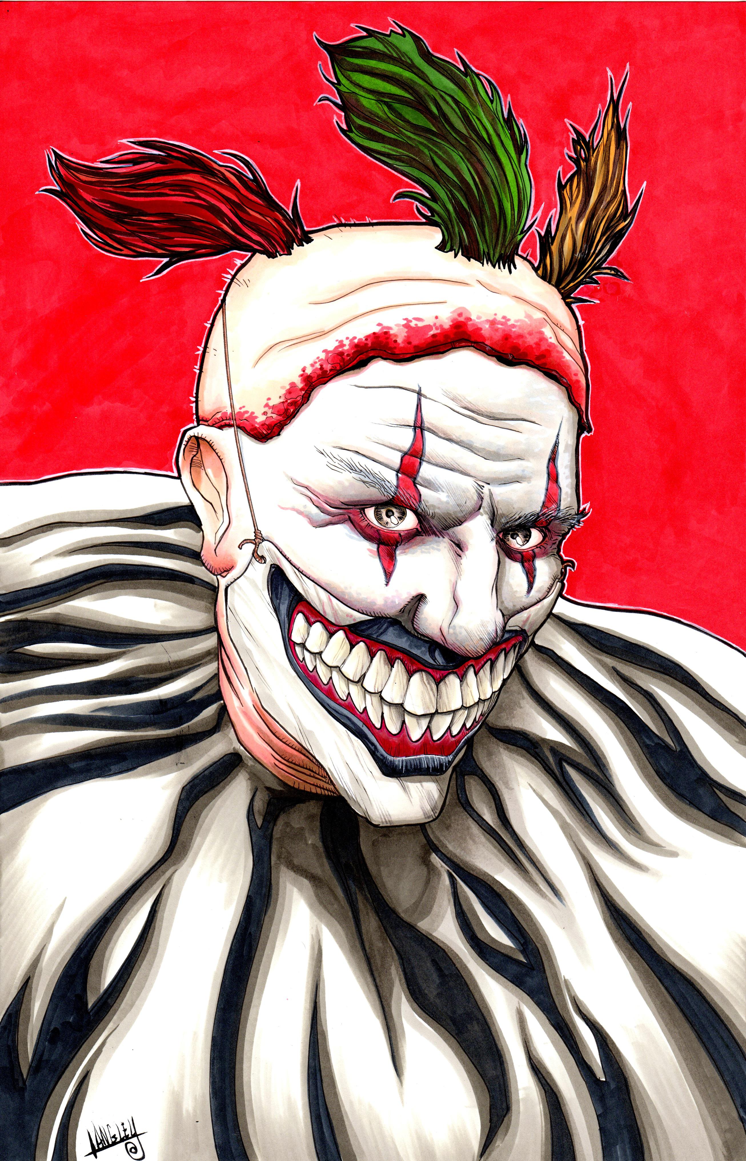 My original Twisty the Clown artwork AmericanHorrorStory