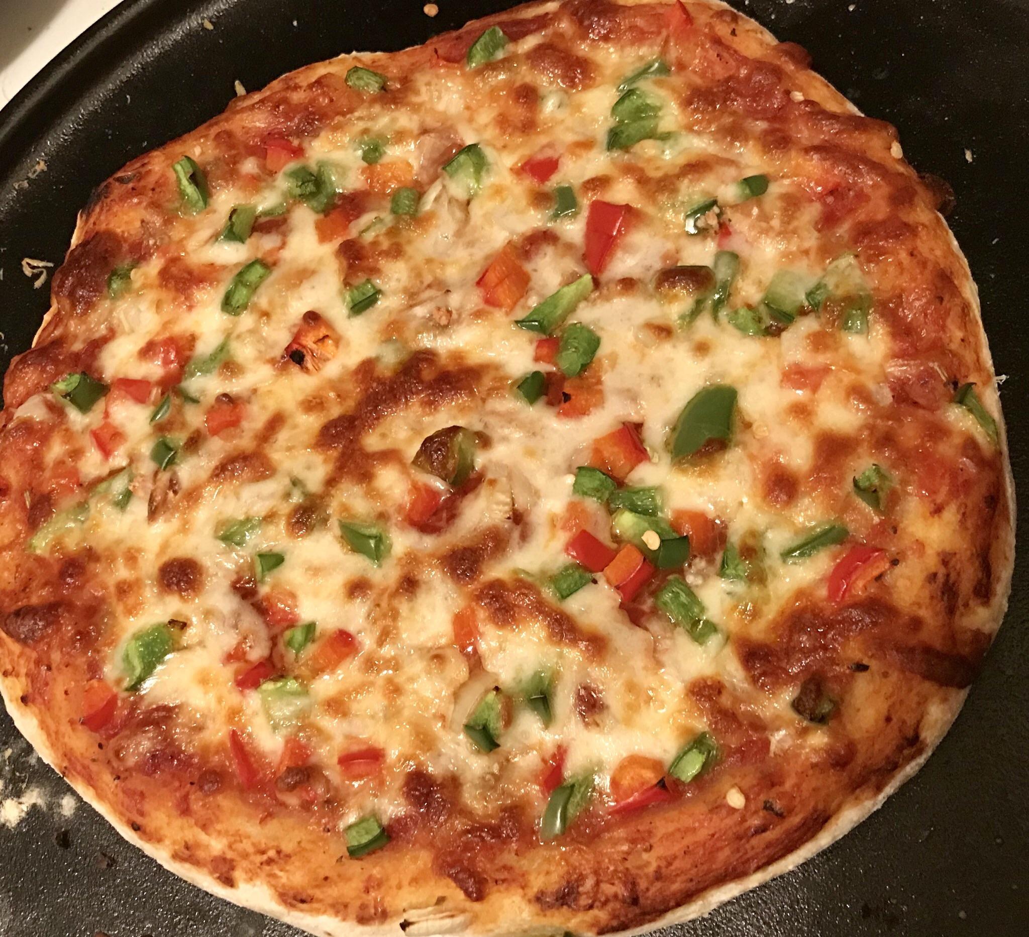 [homemade] Bell Pepper Pizza r/food