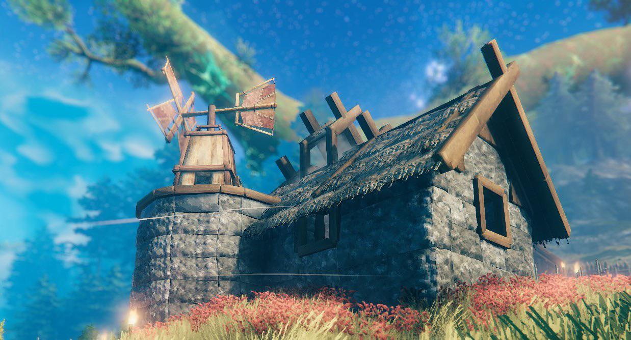 Farmhouse and Windmill r/valheim
