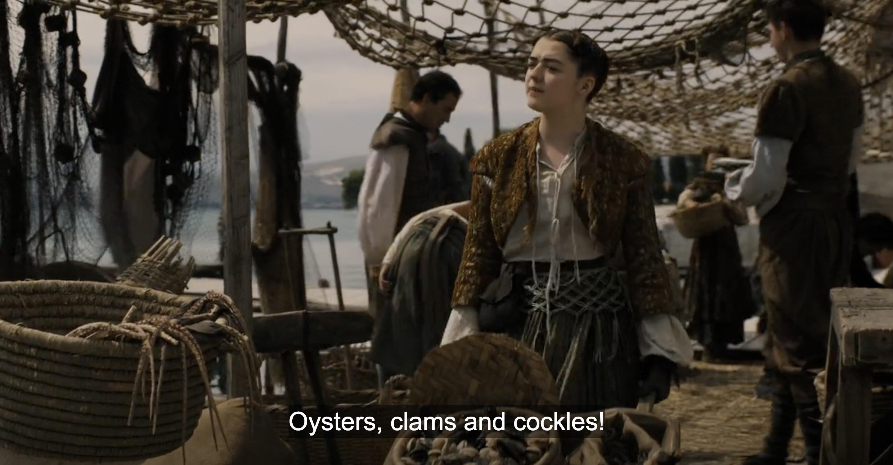 OYSTERS, CLAMS AND COCKLES r/gameofthrones