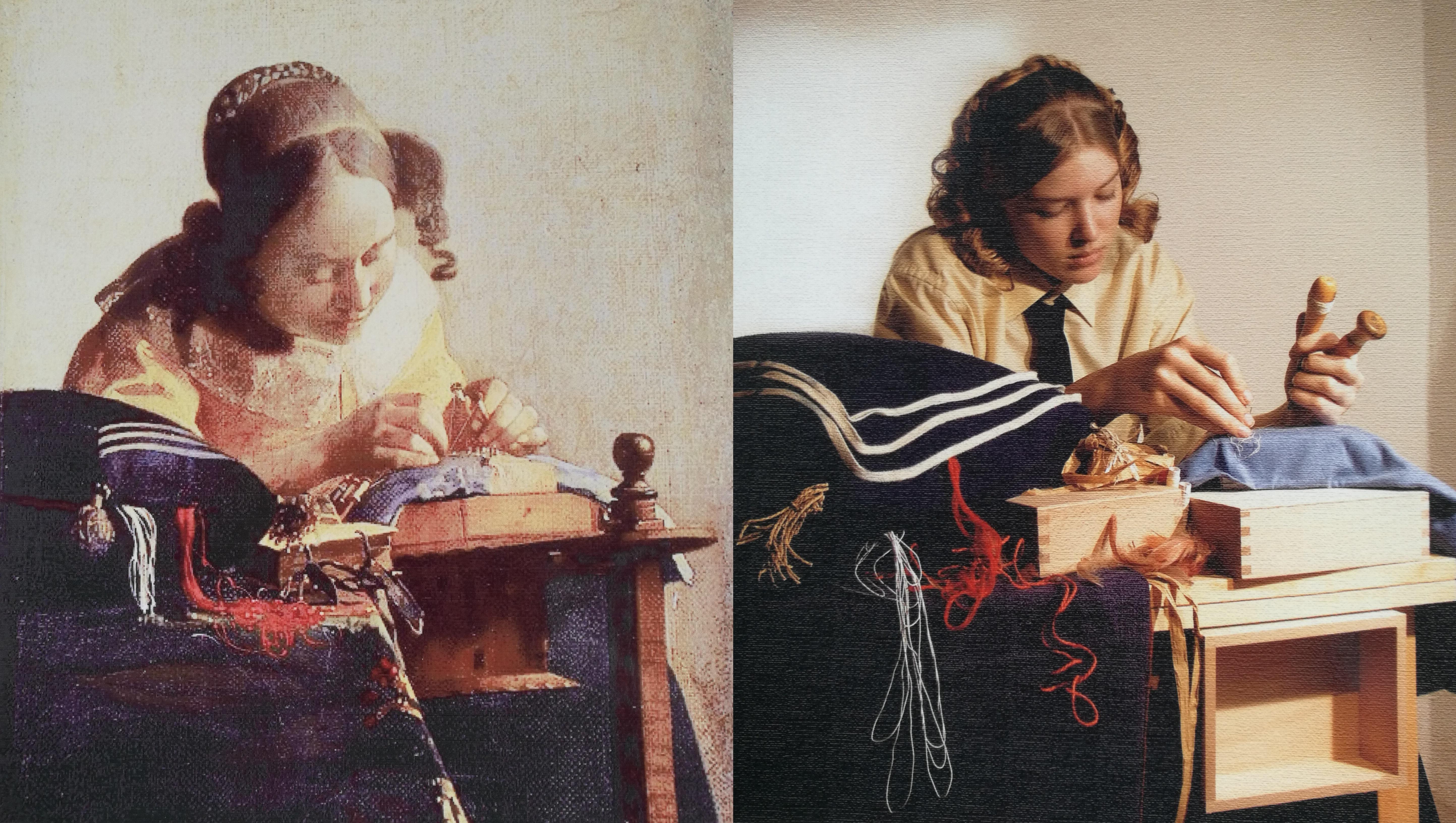 The Lacemaker by Vermeer (taken by my sister for a school project years