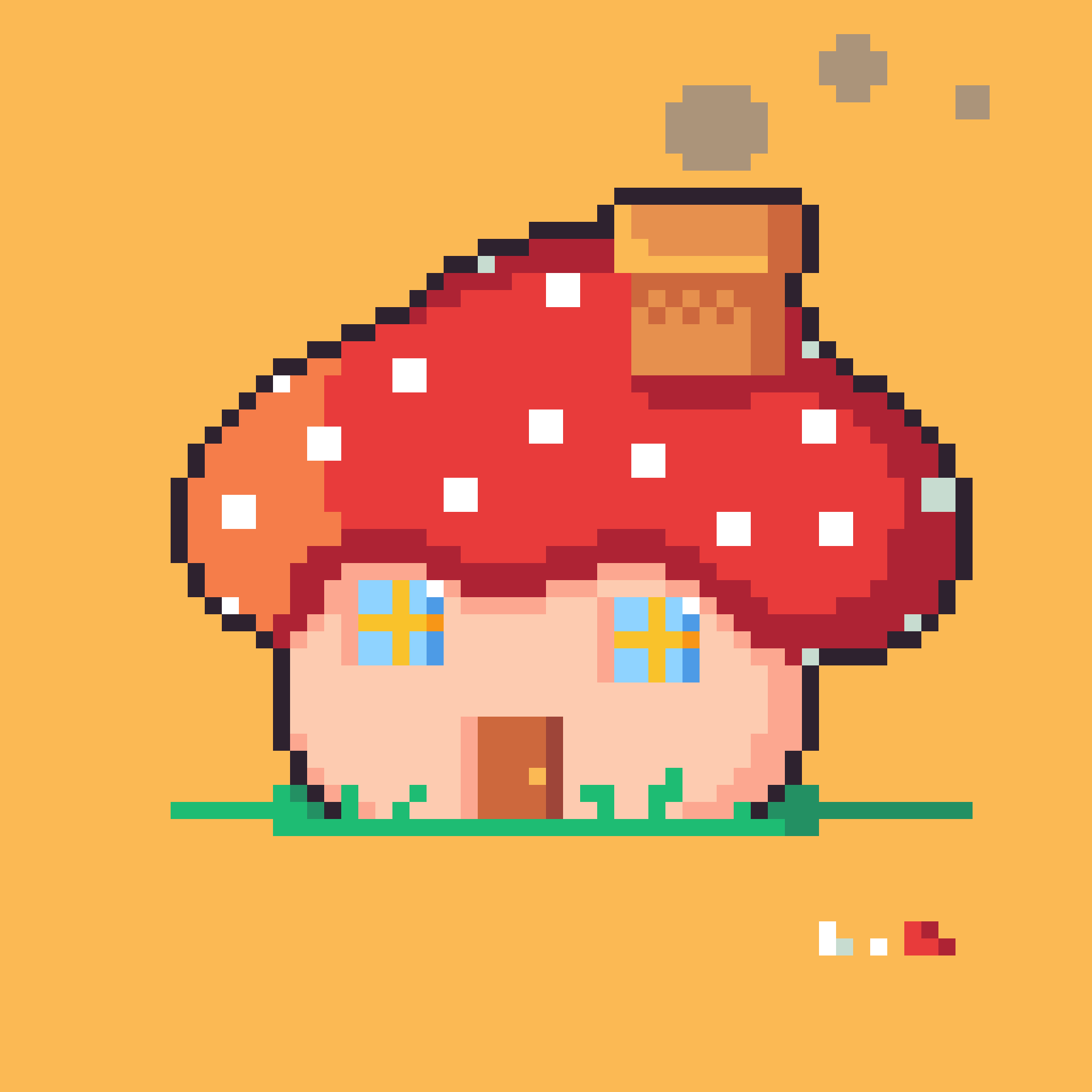 Toad house r/PixelArt