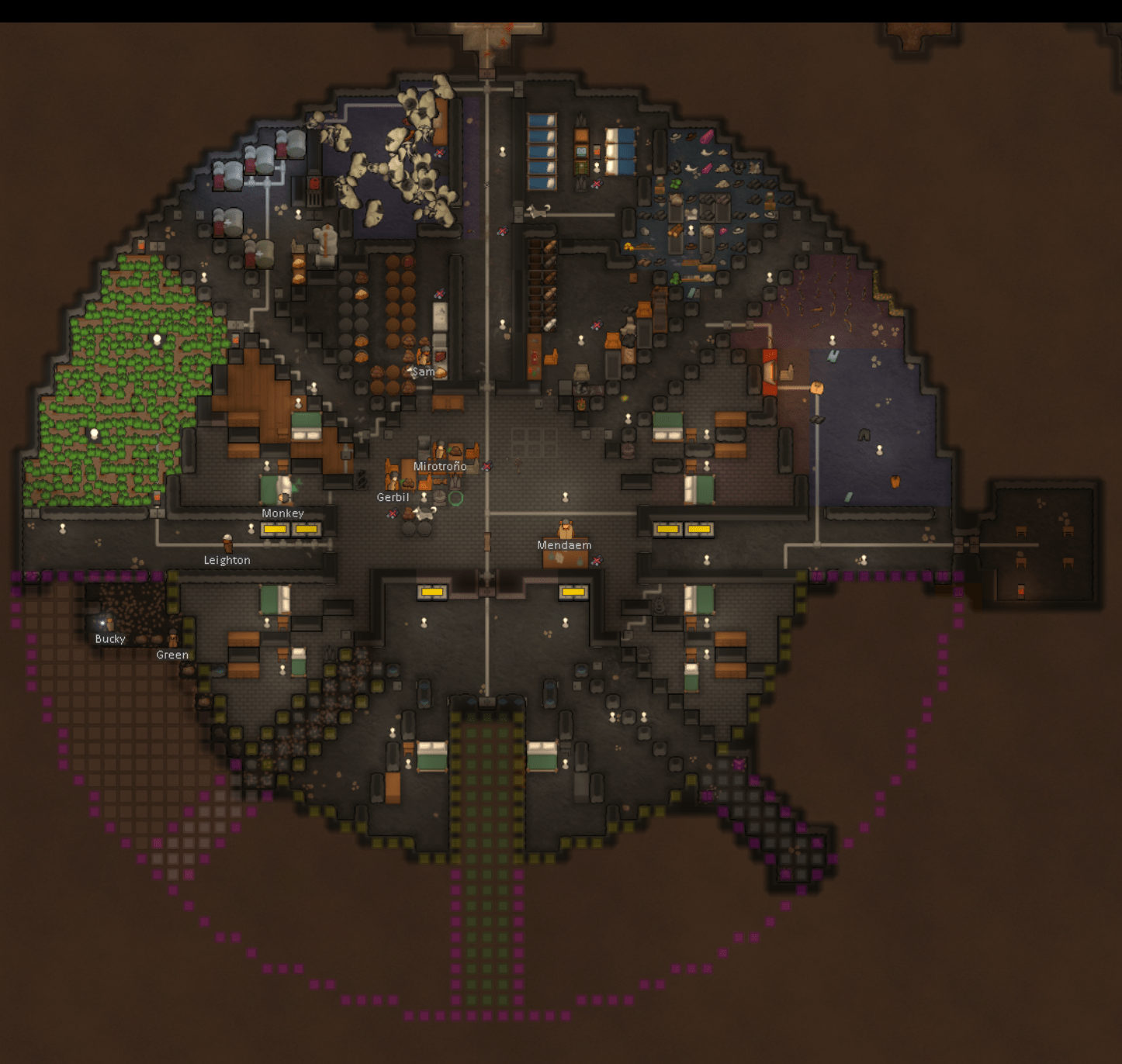 Tribal Circle Base reaches electricity! r/RimWorld
