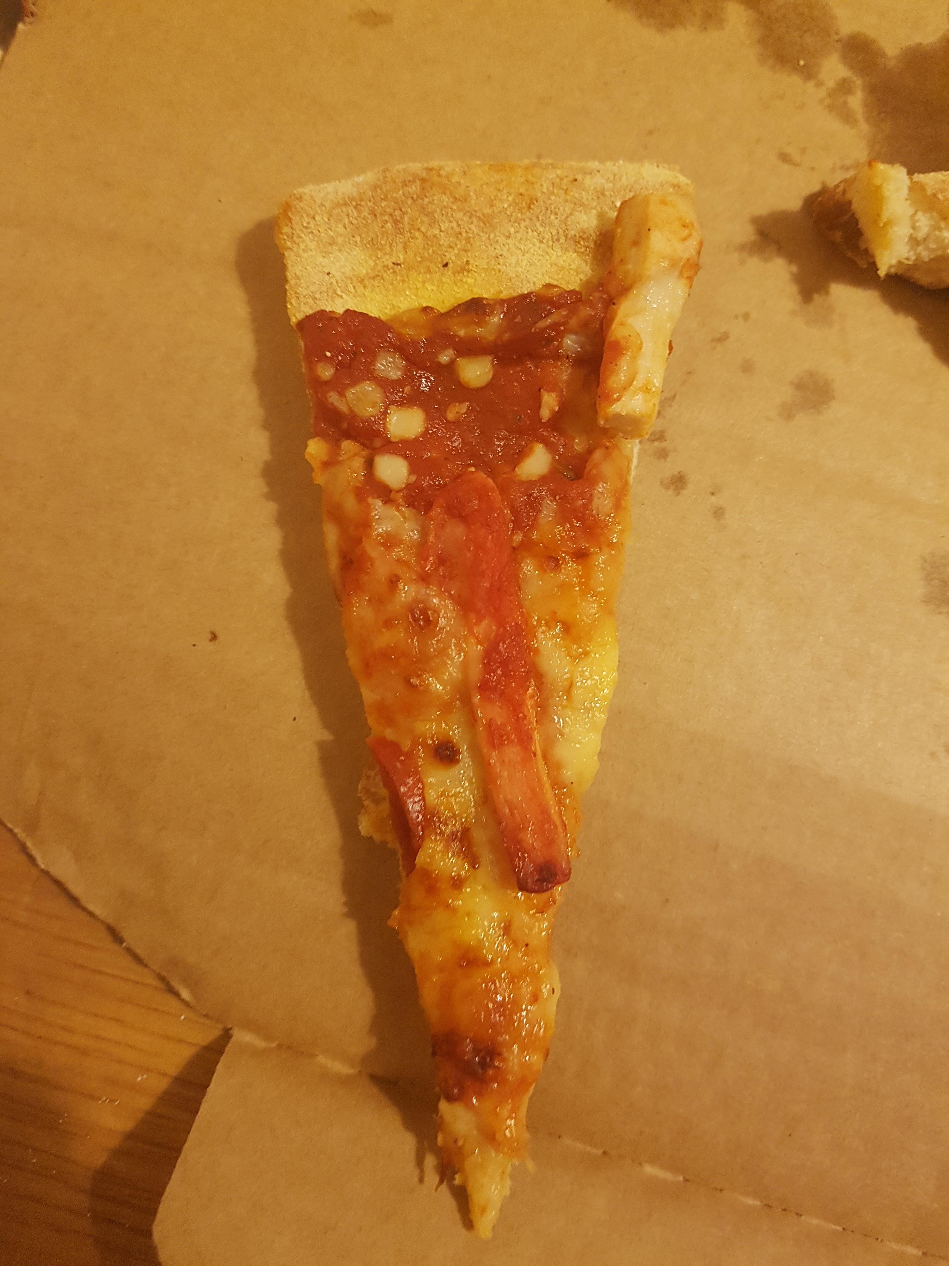 This Very Thin Dominoes Pizza Slice. r/mildlyinfuriating