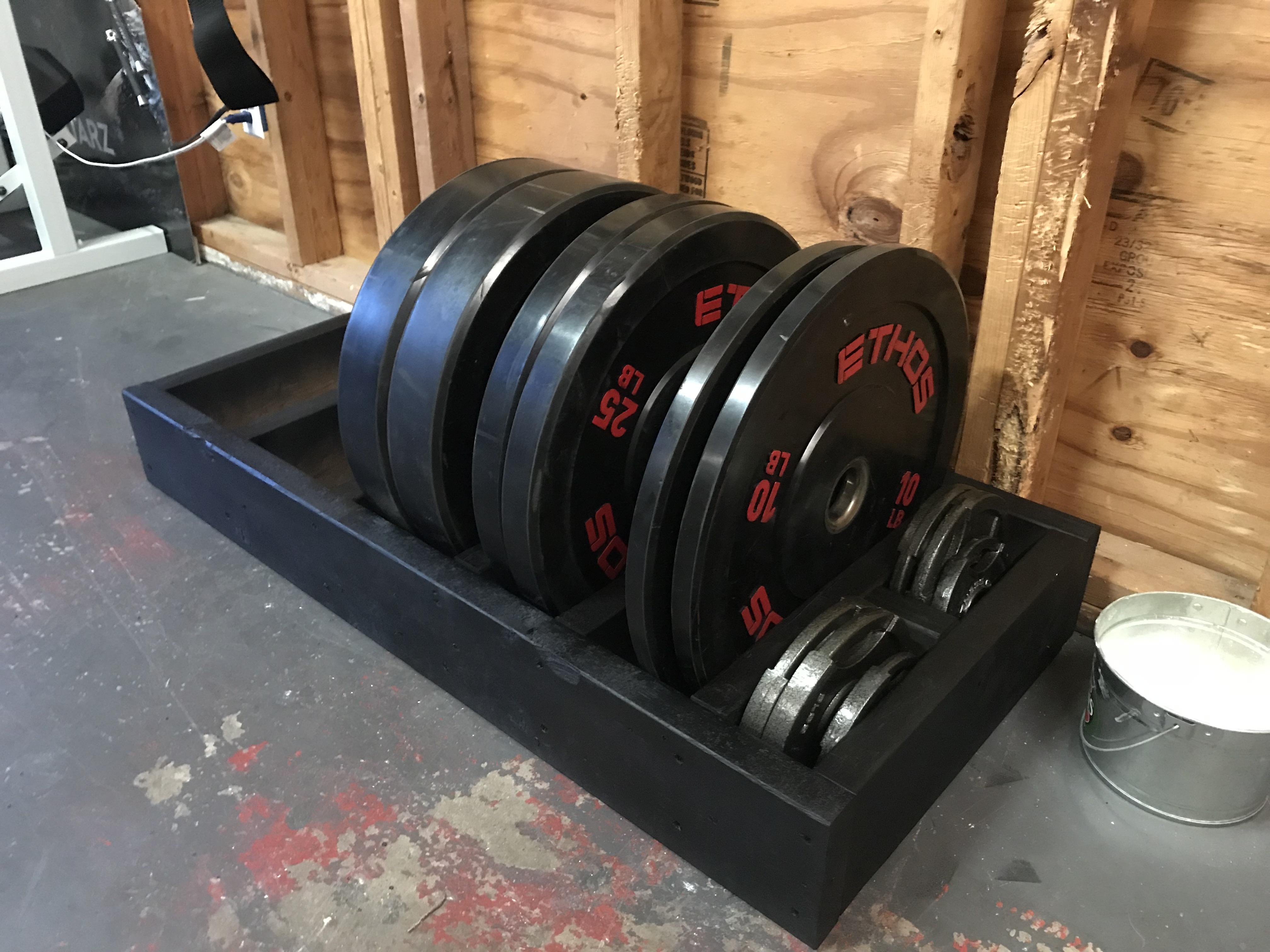My DYI plate holder r/homegym
