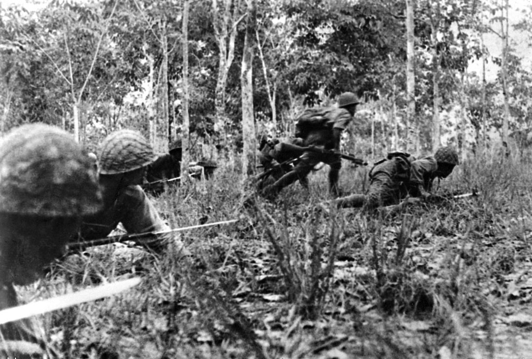 Japanese troops in Operation UGo, an offensive to drive the Allies