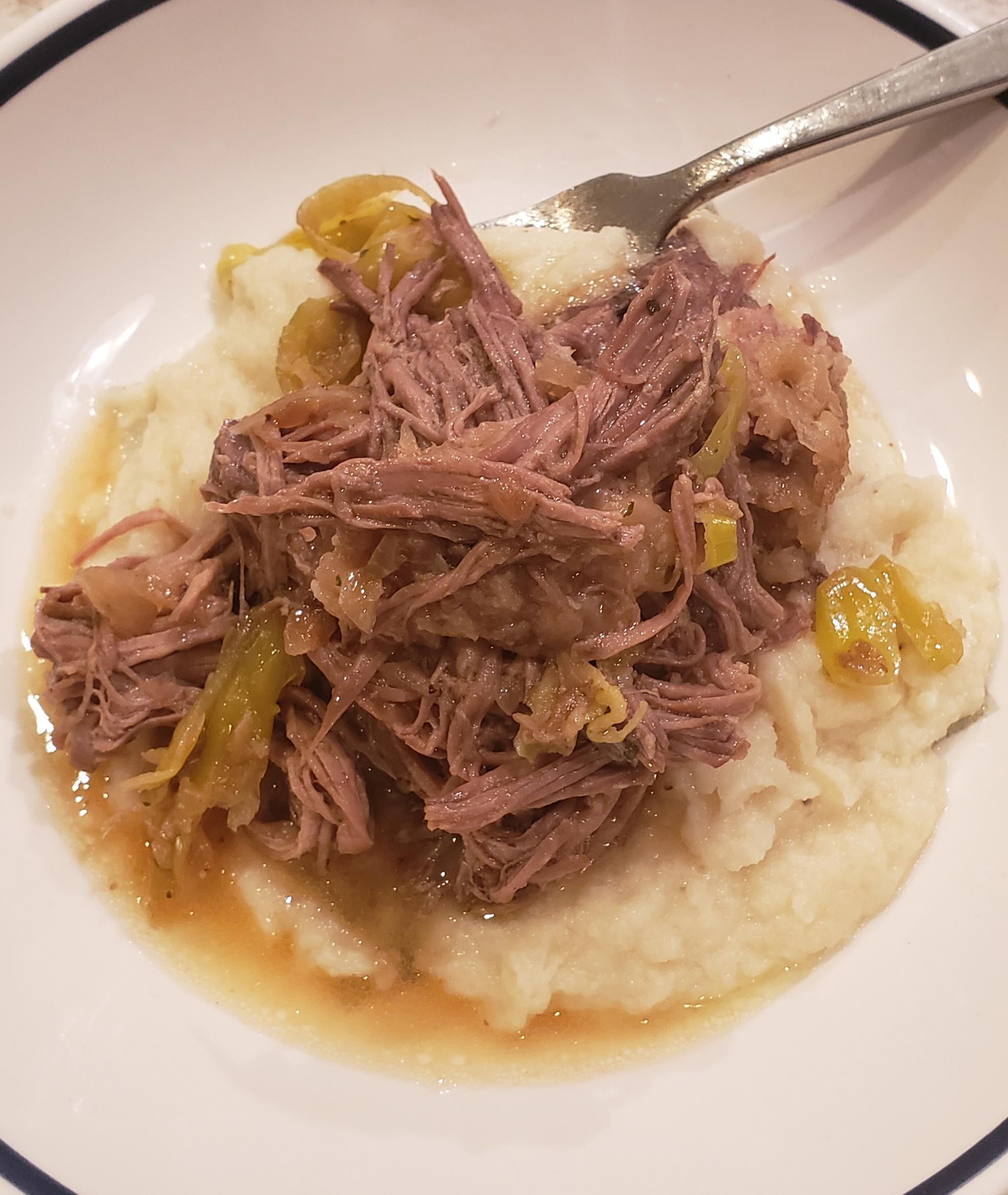 Made that Mississippi pot roast everyone is always raving about. Was