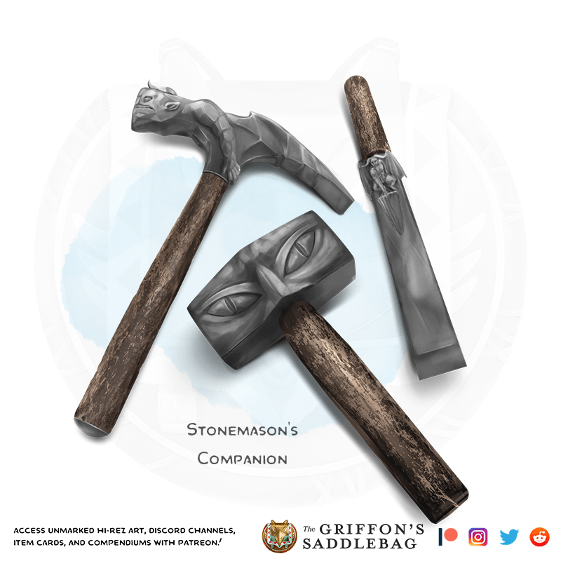 {The Griffon's Saddlebag} Stonemason's Companion Wondrous item r