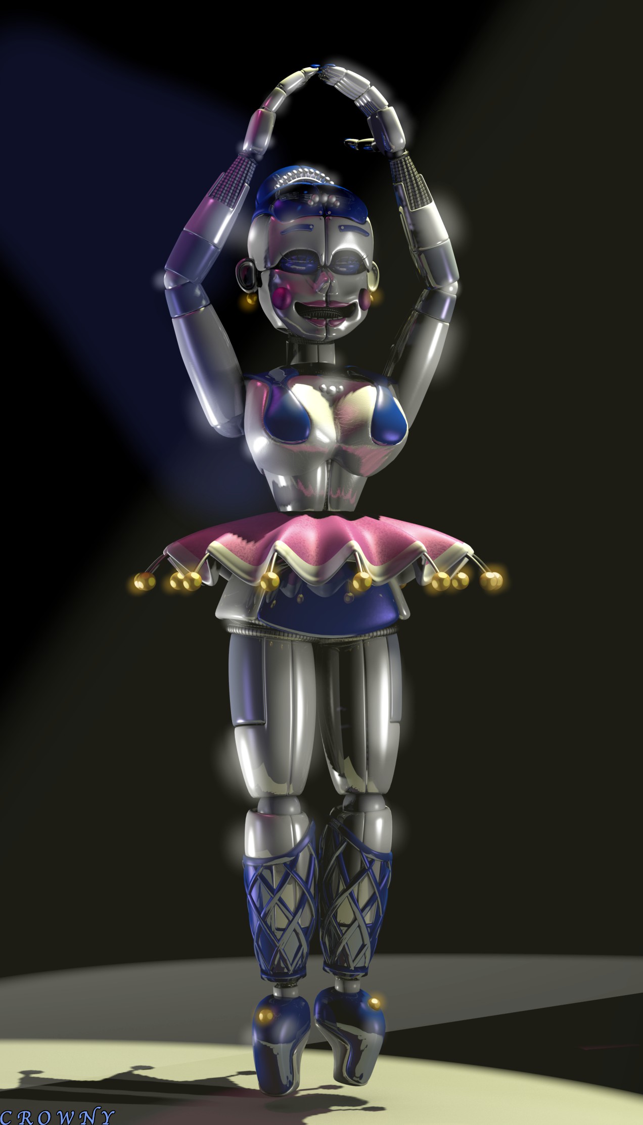 Why does ballora close her eyes