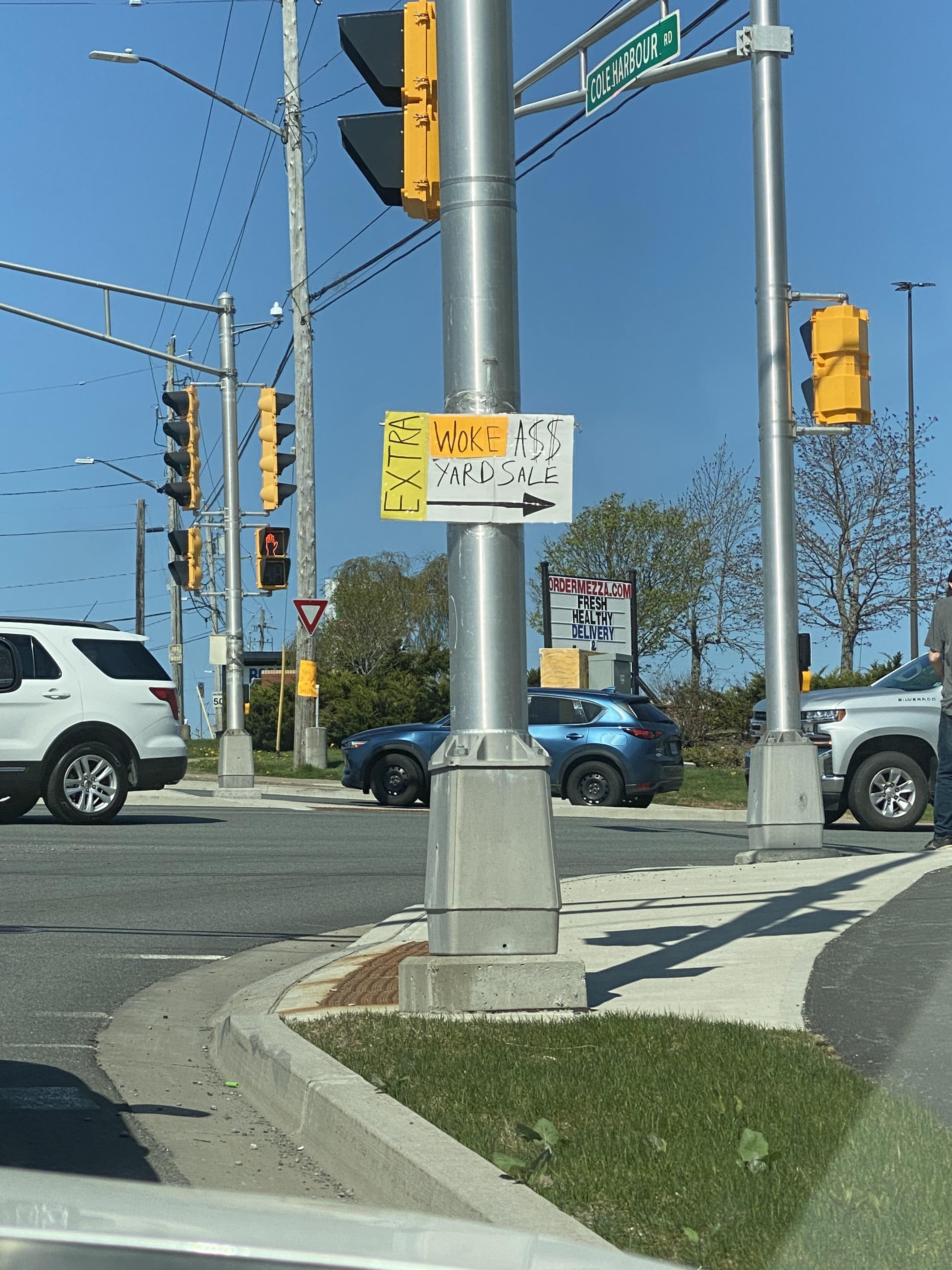 Yard sale in cole harbour. Stay classy! halifax