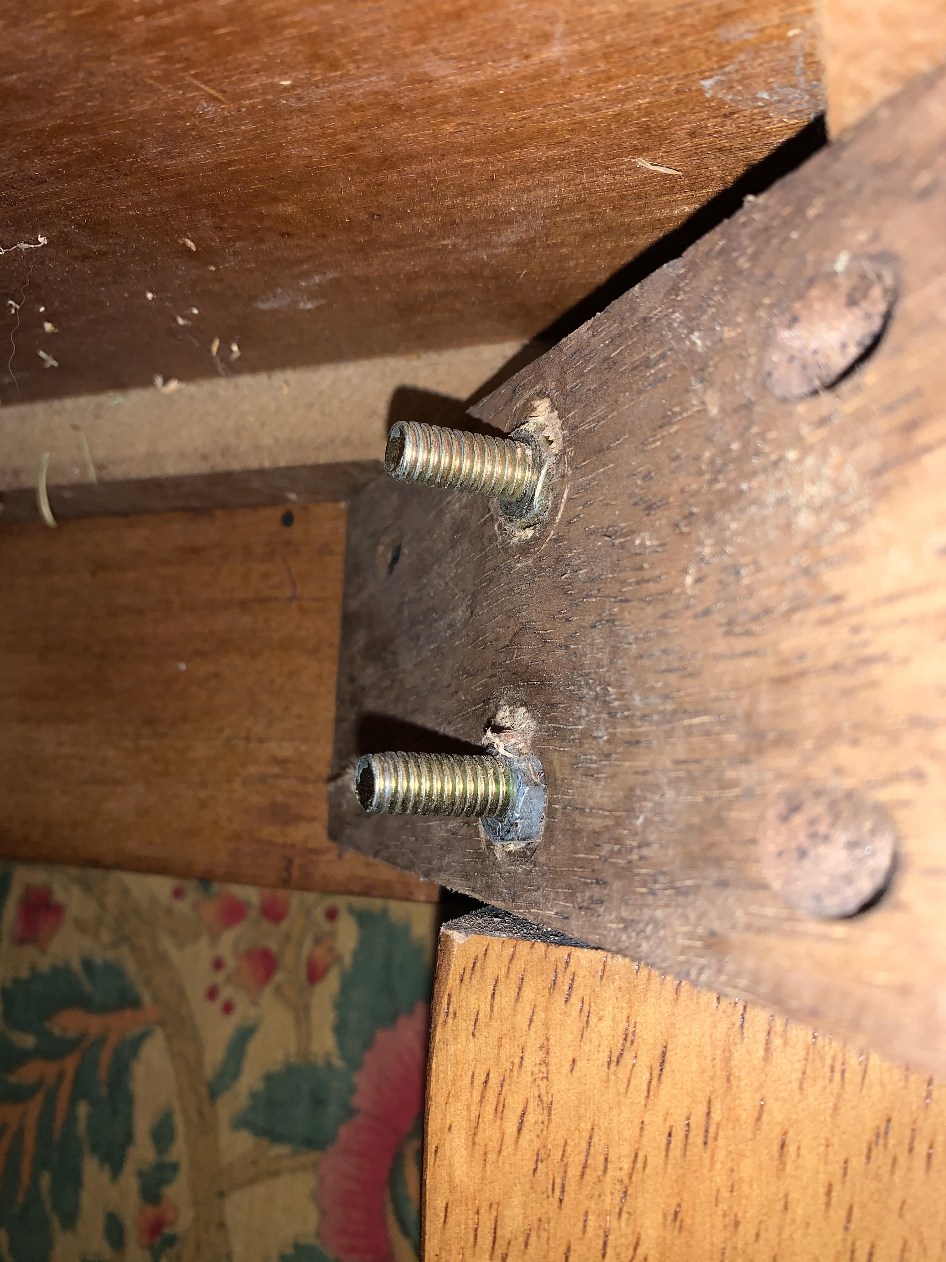 Any idea how I can tighten these table legs? What tools would I need