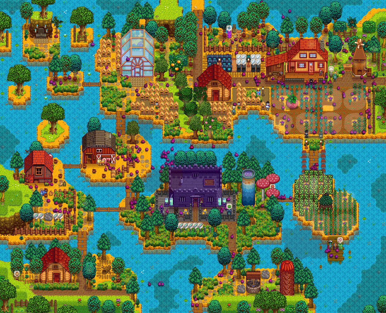 有名な Stardew Valley Riverland Farm Layout Ideas さぞ田米