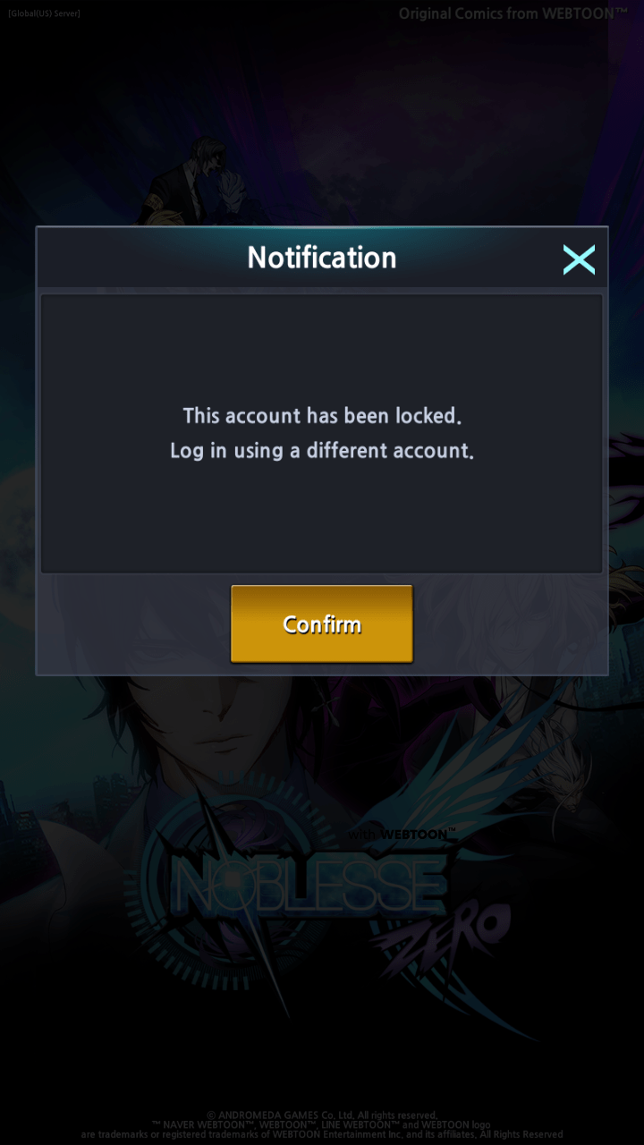 Noblesse Zero w/webtoon I was locked out after I lost my phone, so